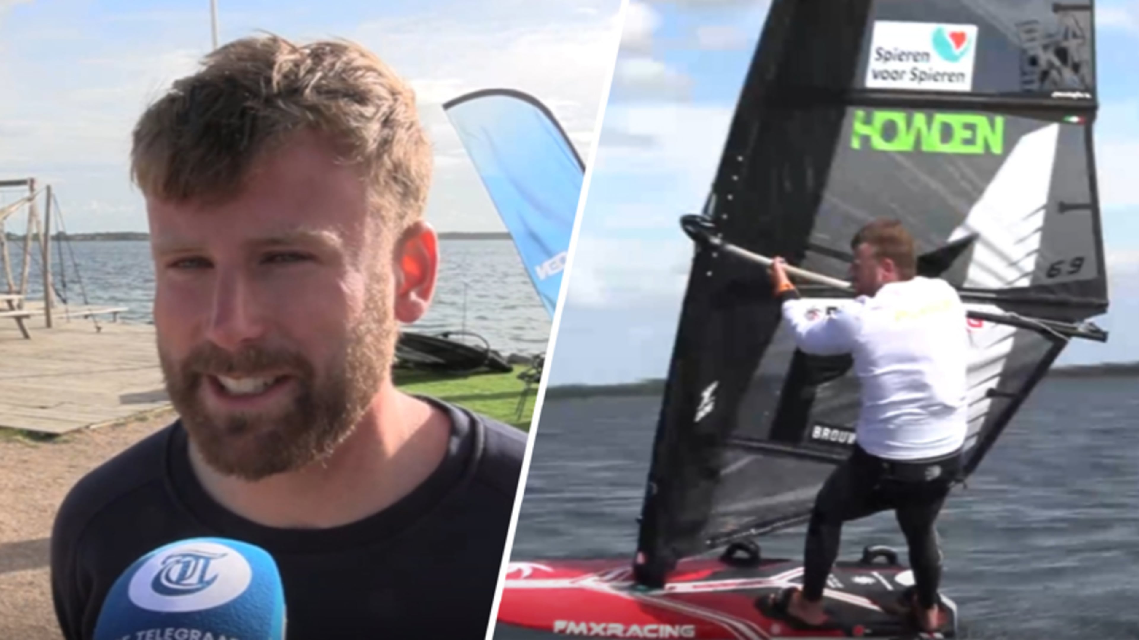 Windsurfer Bob vestigt krankzinnig wereldrecord in