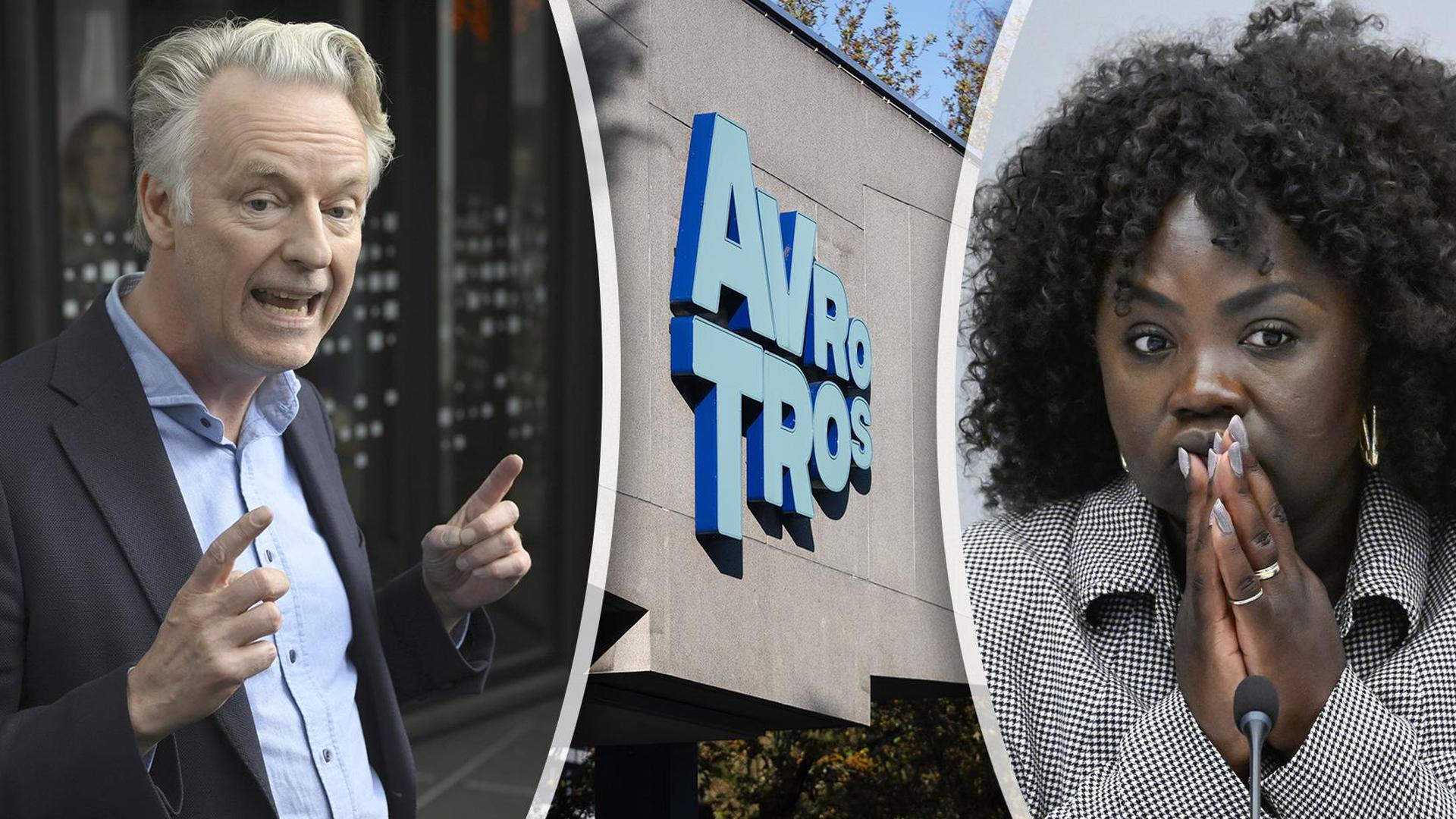 Directeur Taco Zimmerman van AvroTros en voorzitter Amma Asante van het Commissariaat voor de Media.