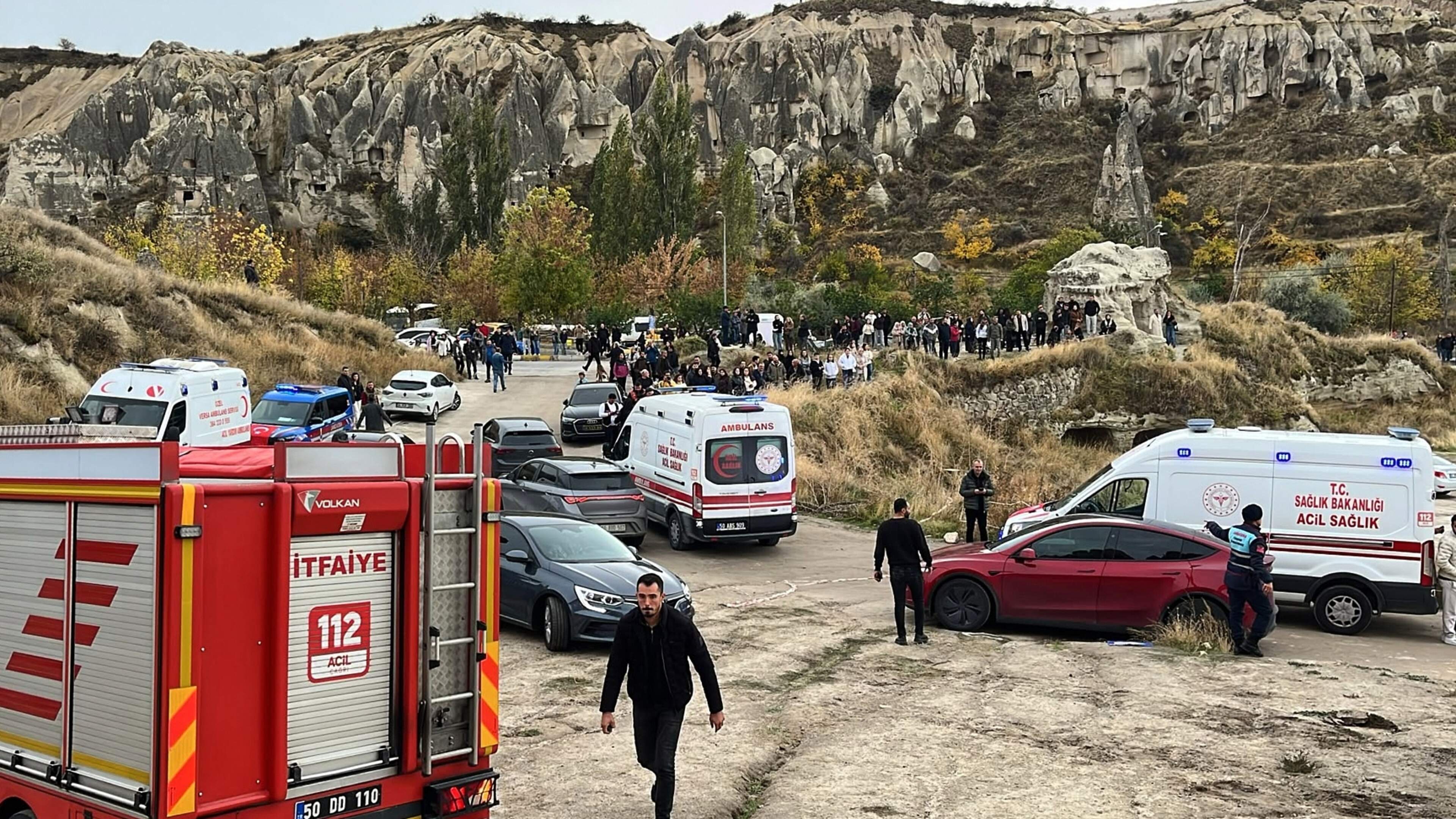 Doden door instorting rotsformatie toeristische regio Turkije