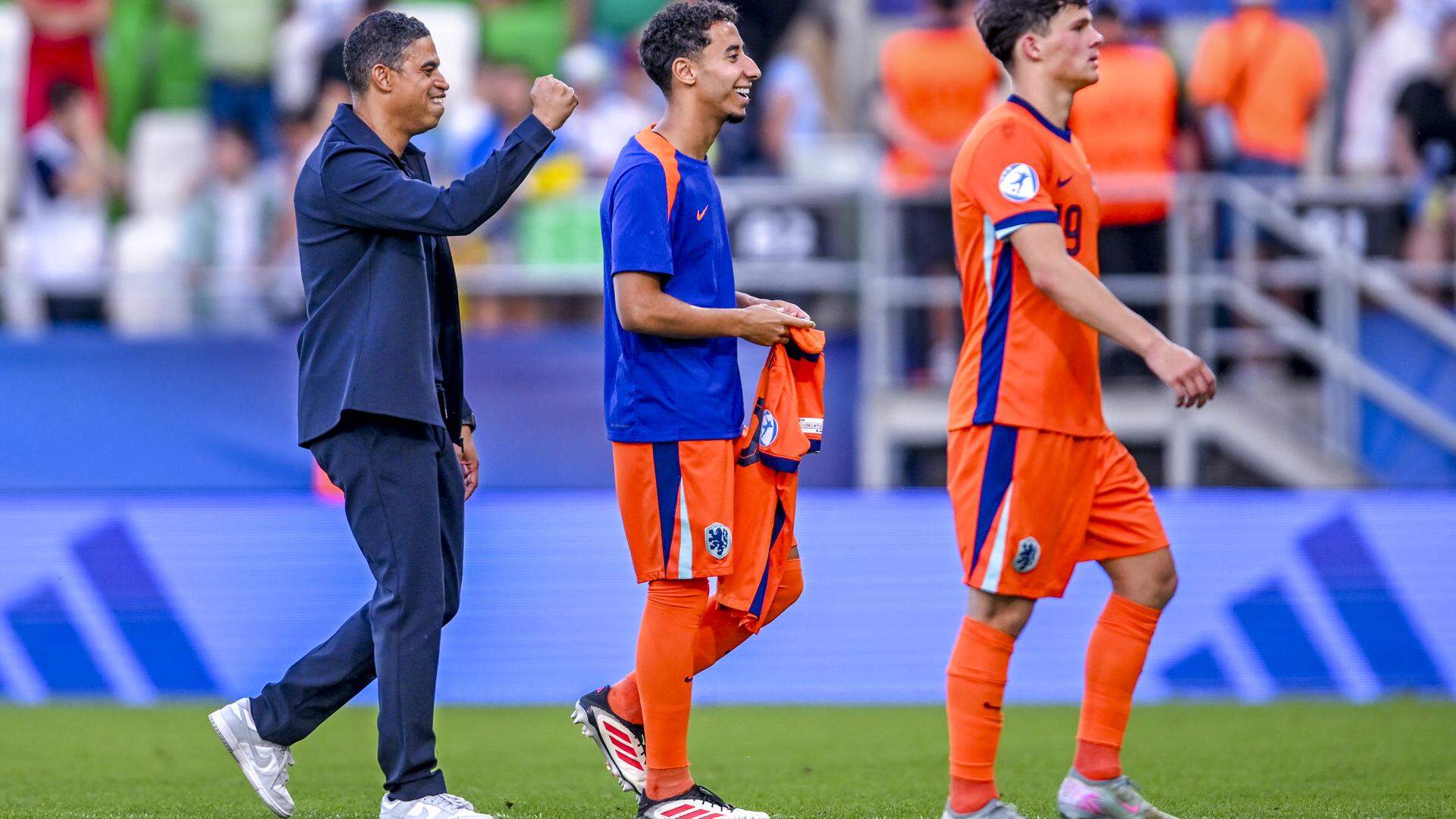 PRESOV, 18-06-2025, Tatran Arena, UEFA U21 Euro2025 Group stage match between Netherlands and Ukraine. Netherlands trainer coach Michael Reiziger 