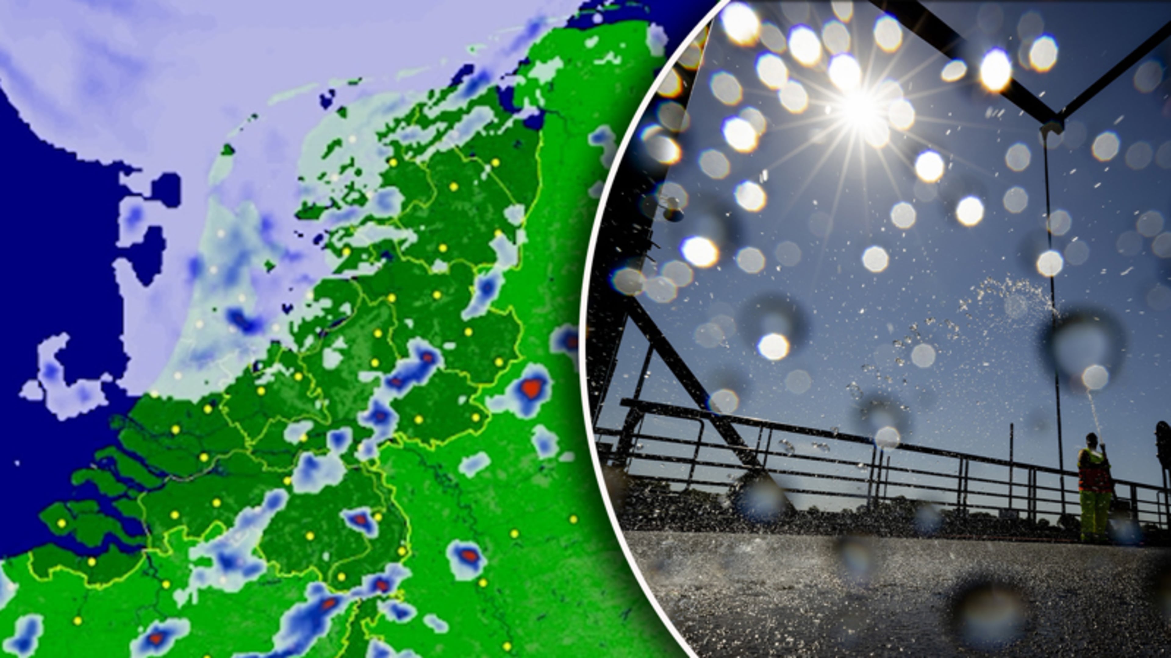 Regen trekt het land over, weekend brengt meer zon en oplopende temperaturen