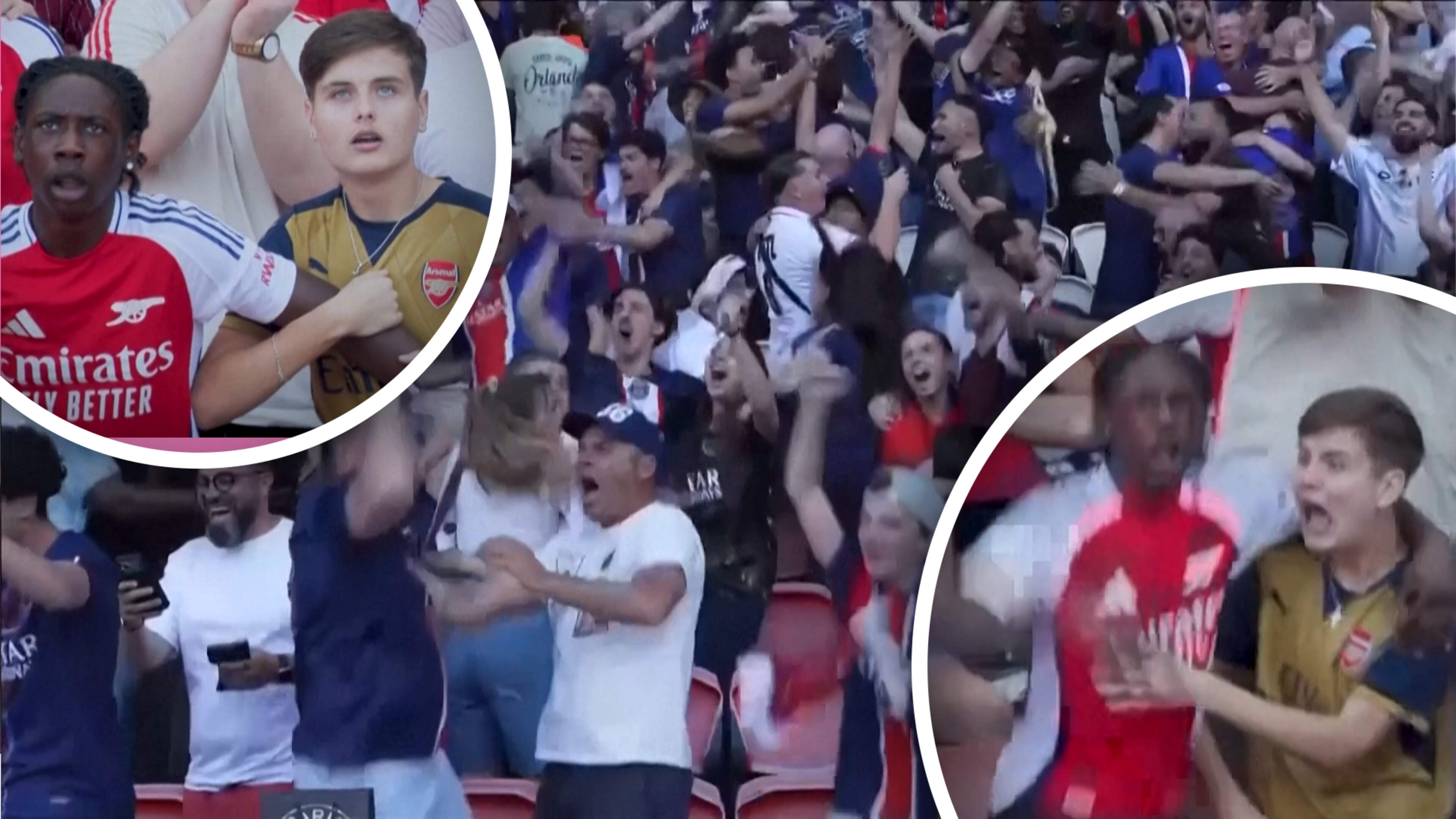 Beelden: zo gingen de PSG-fans uit hun dak tijdens finale