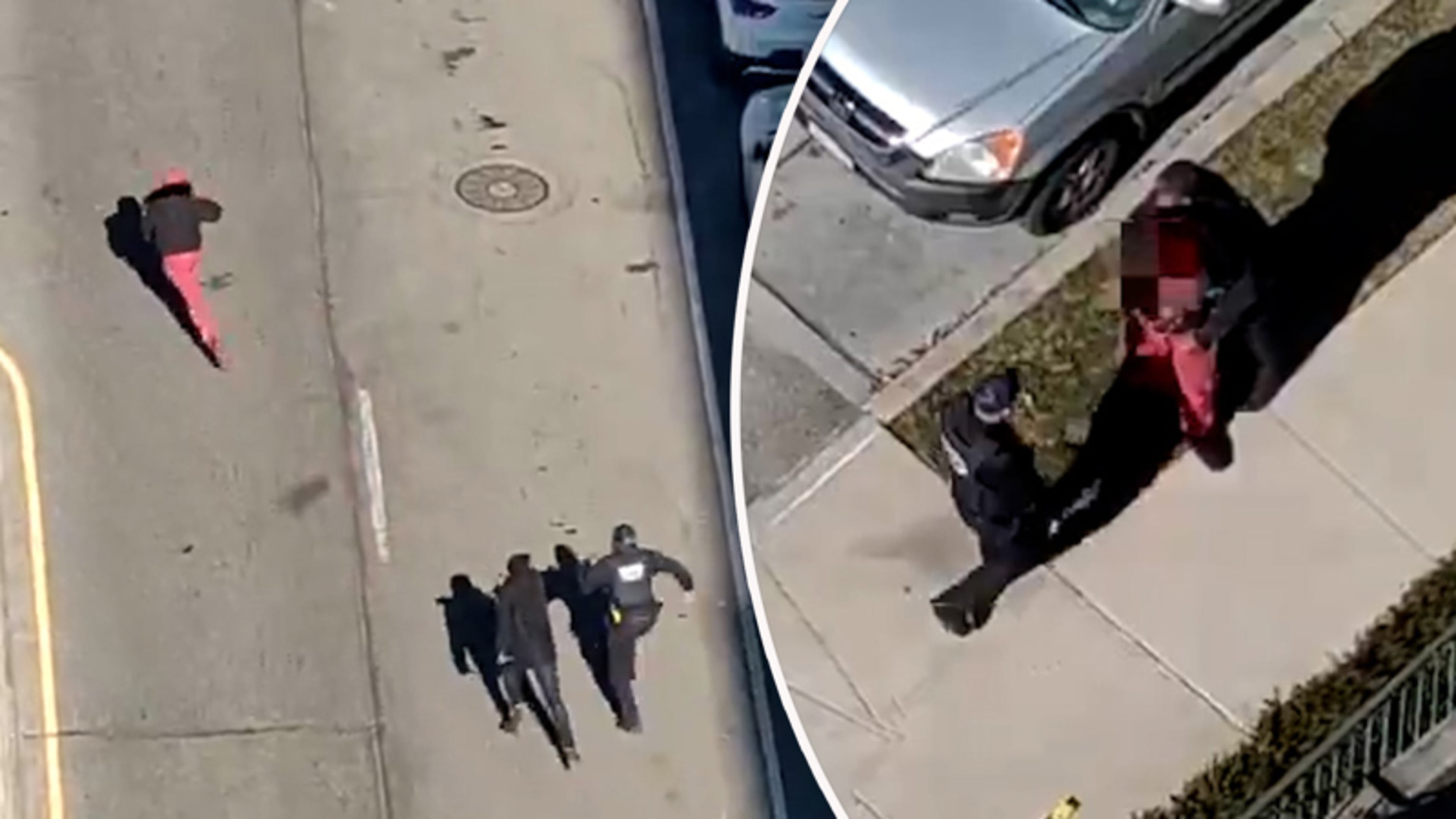 Politie filmt spannende achtervolging van gewapende man door New York