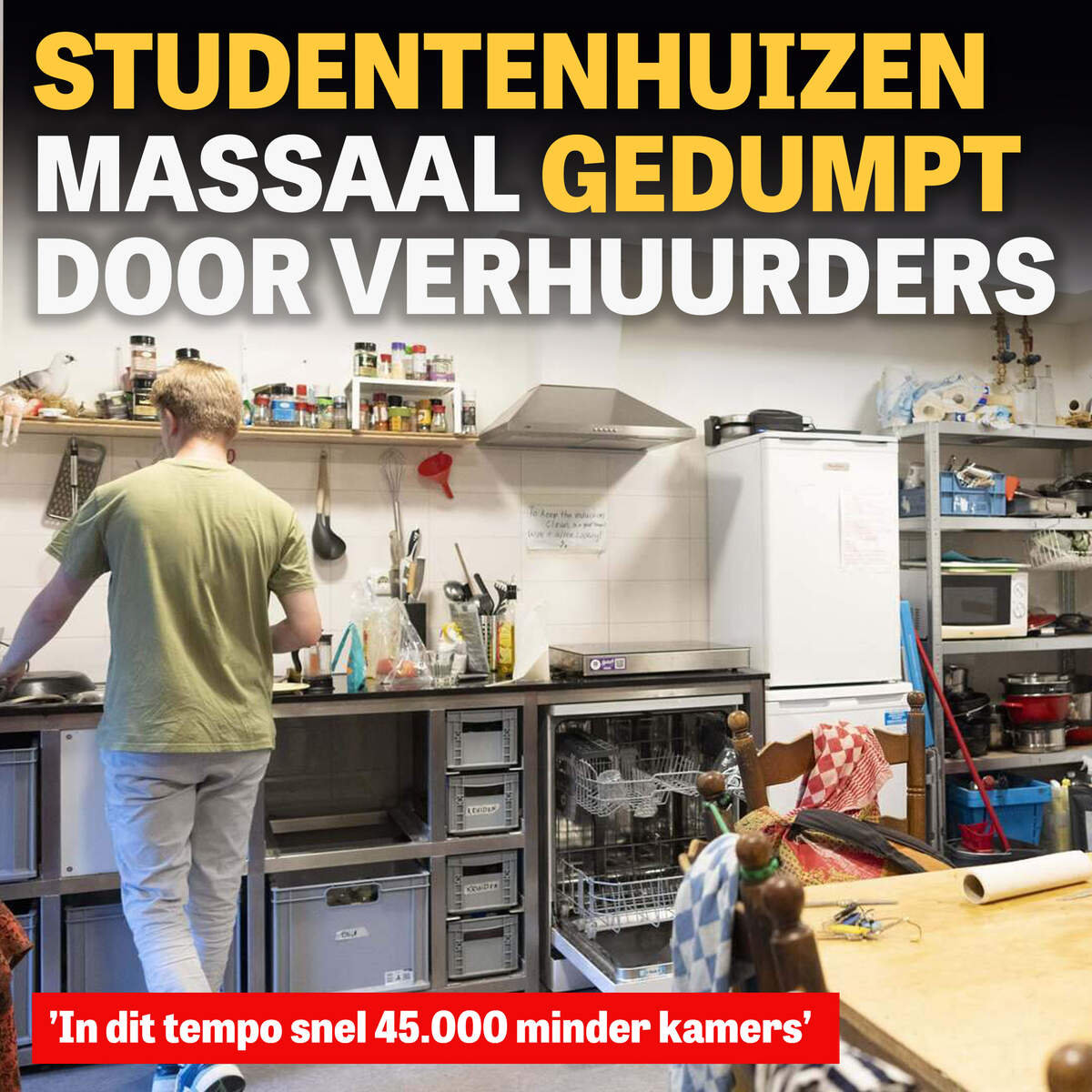 Studentenhuizen massaal gedumpt door verhuurders