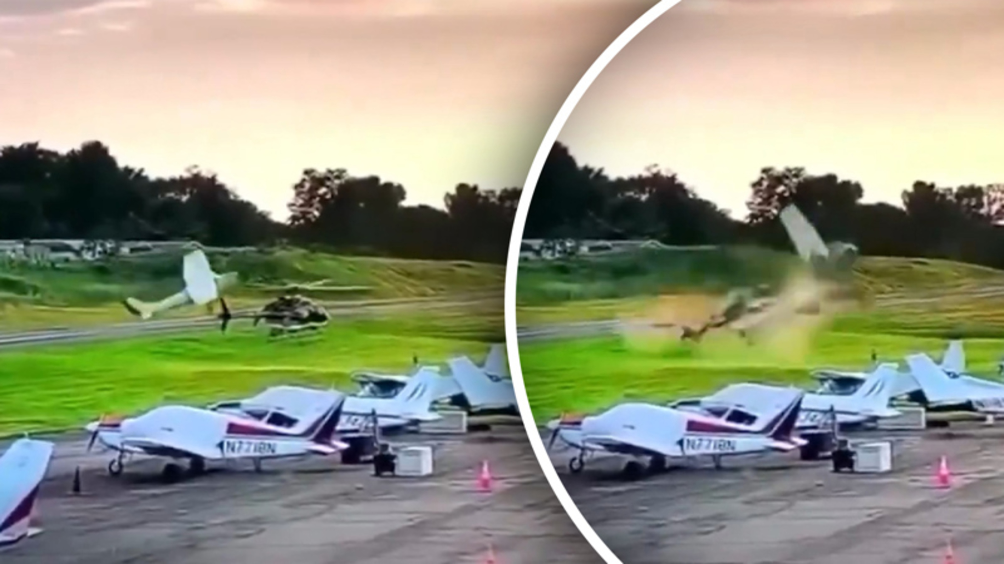Vliegtuig botst op helikopter tijdens oefenvlucht in de VS
