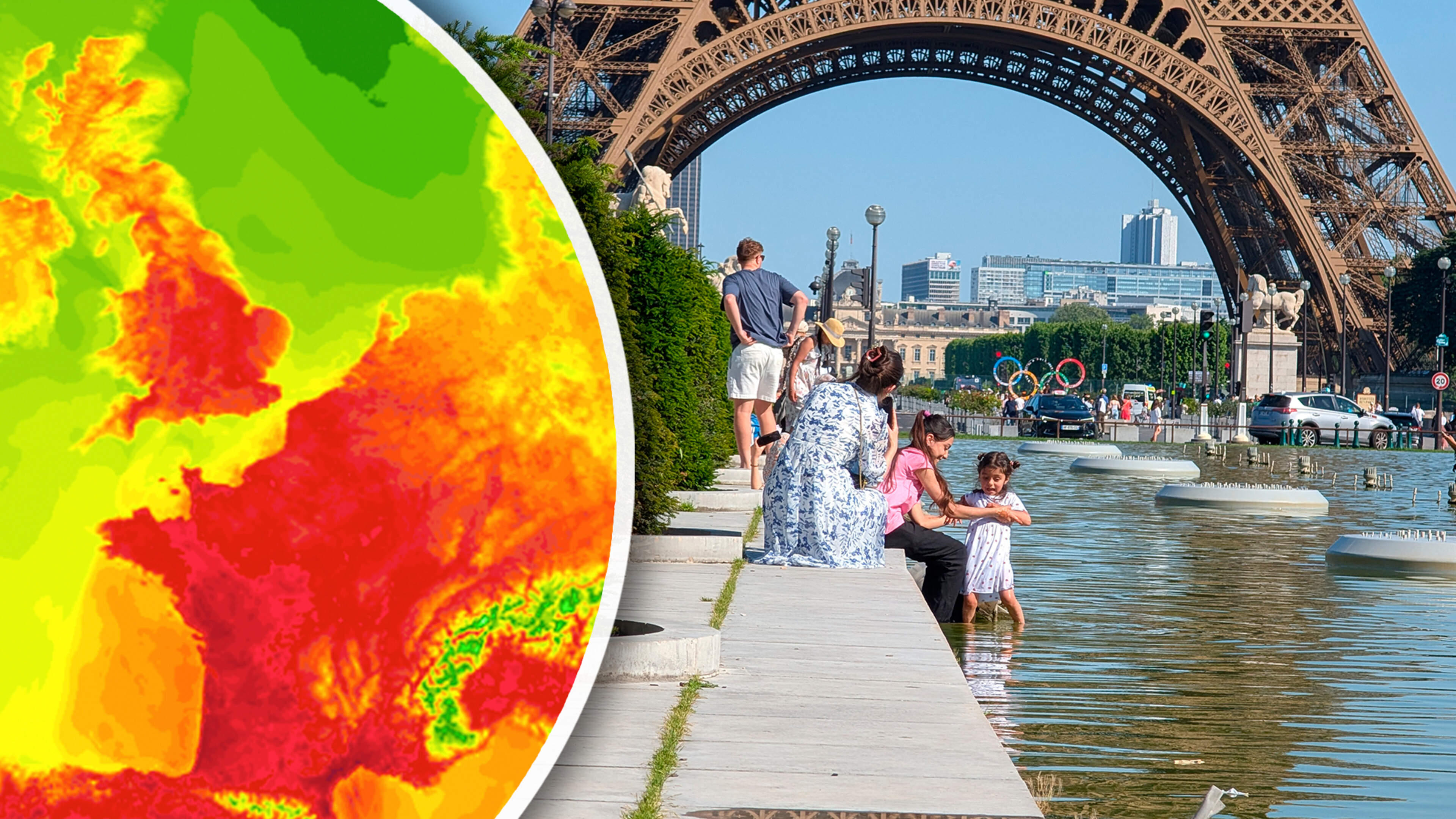 Europa zucht nu al onder hoge temperaturen: ’hittekoepel’ zorgt voor extreme warmte