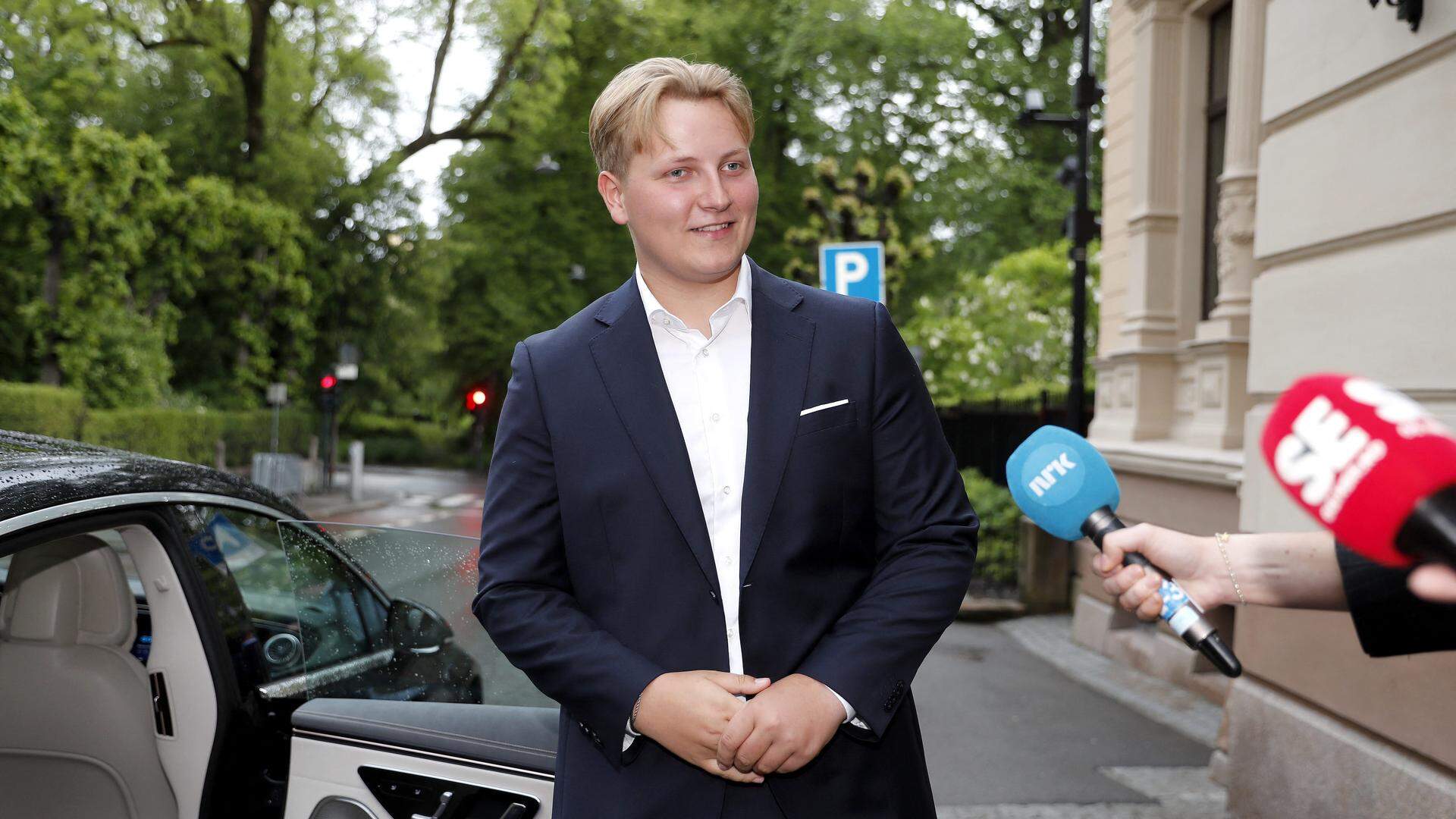 Prince Sverre Magnus attends a reception at the Government Representation Room after the Special Olympics World Games in Torino 2025. Oslo, Norway on May 27, 2025. This is Prince Sverre Magnus first representing the Royal Family alone. Photo by Marius Gulliksrud/Stella Pictures/ABACAPRESS.COM