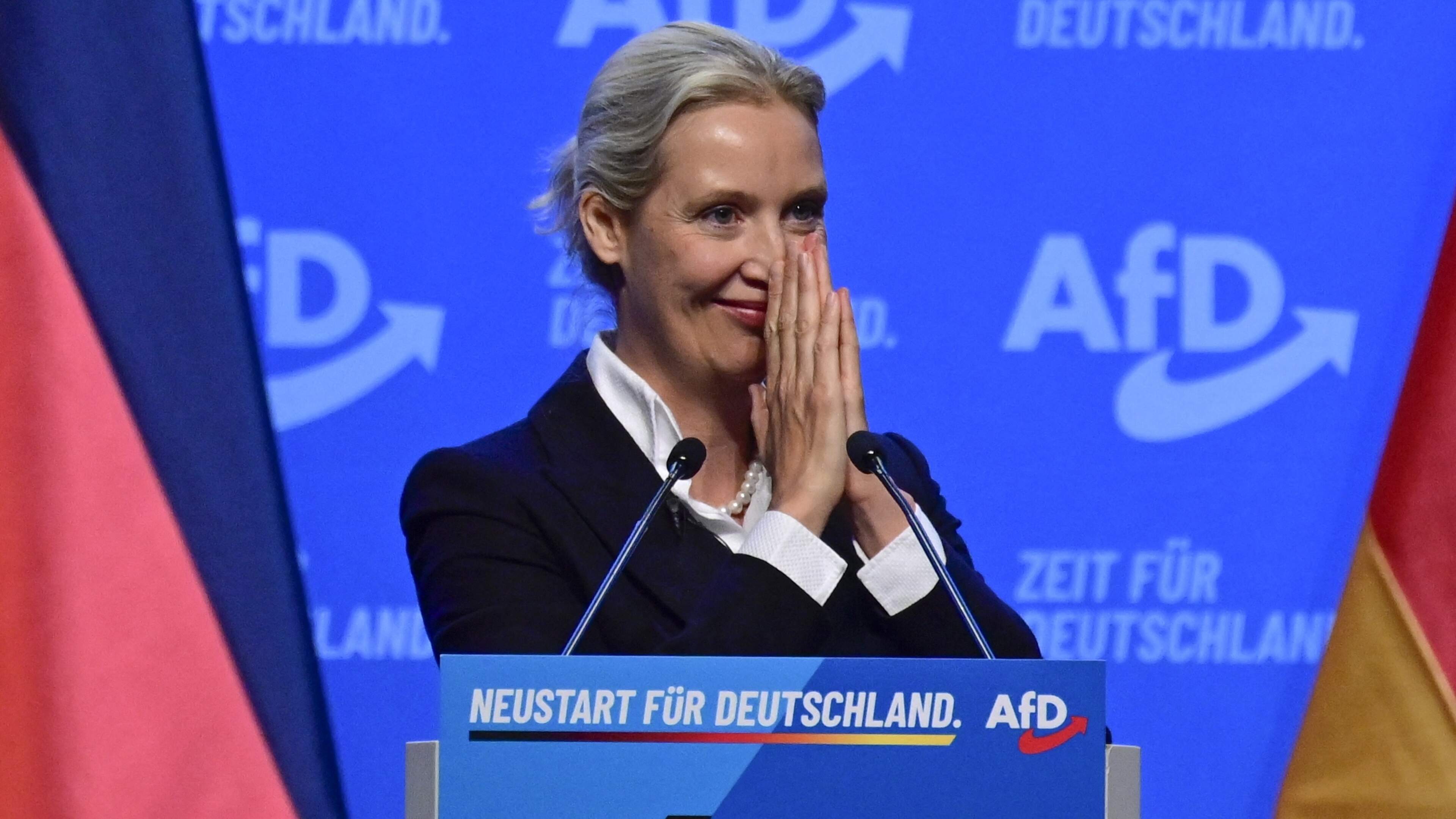AfD herkiest leiders Weidel en Chrupalla op partijcongres in Erfurt