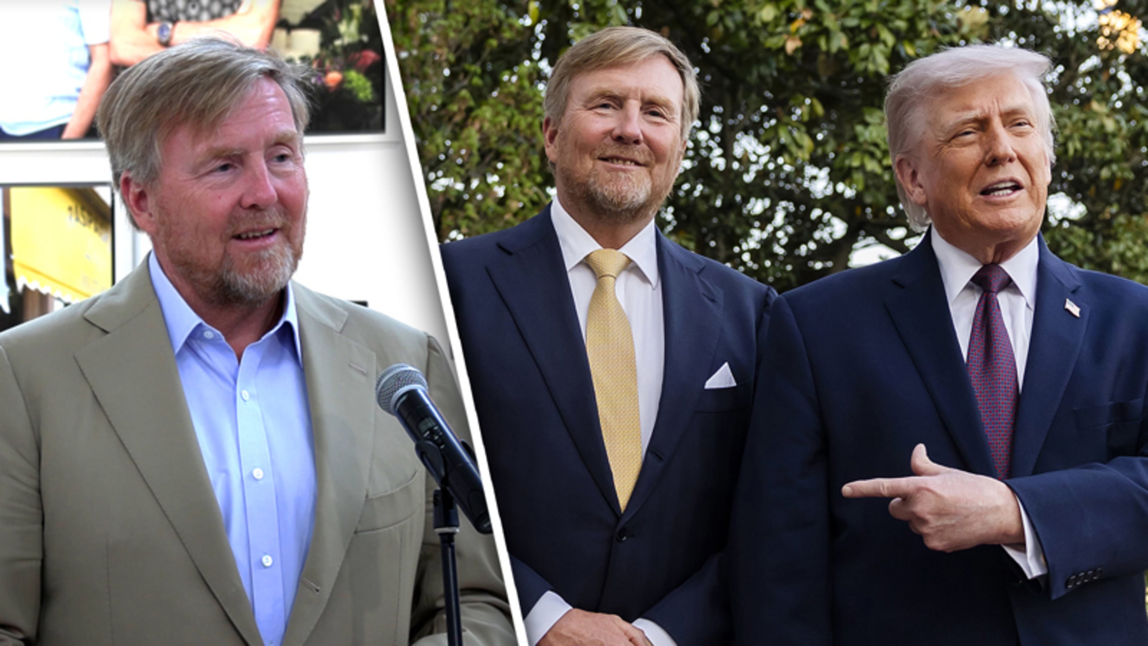 Koning over diner met Donald Trump in Witte Huis: ‘Hier is hij gevoelig voor’