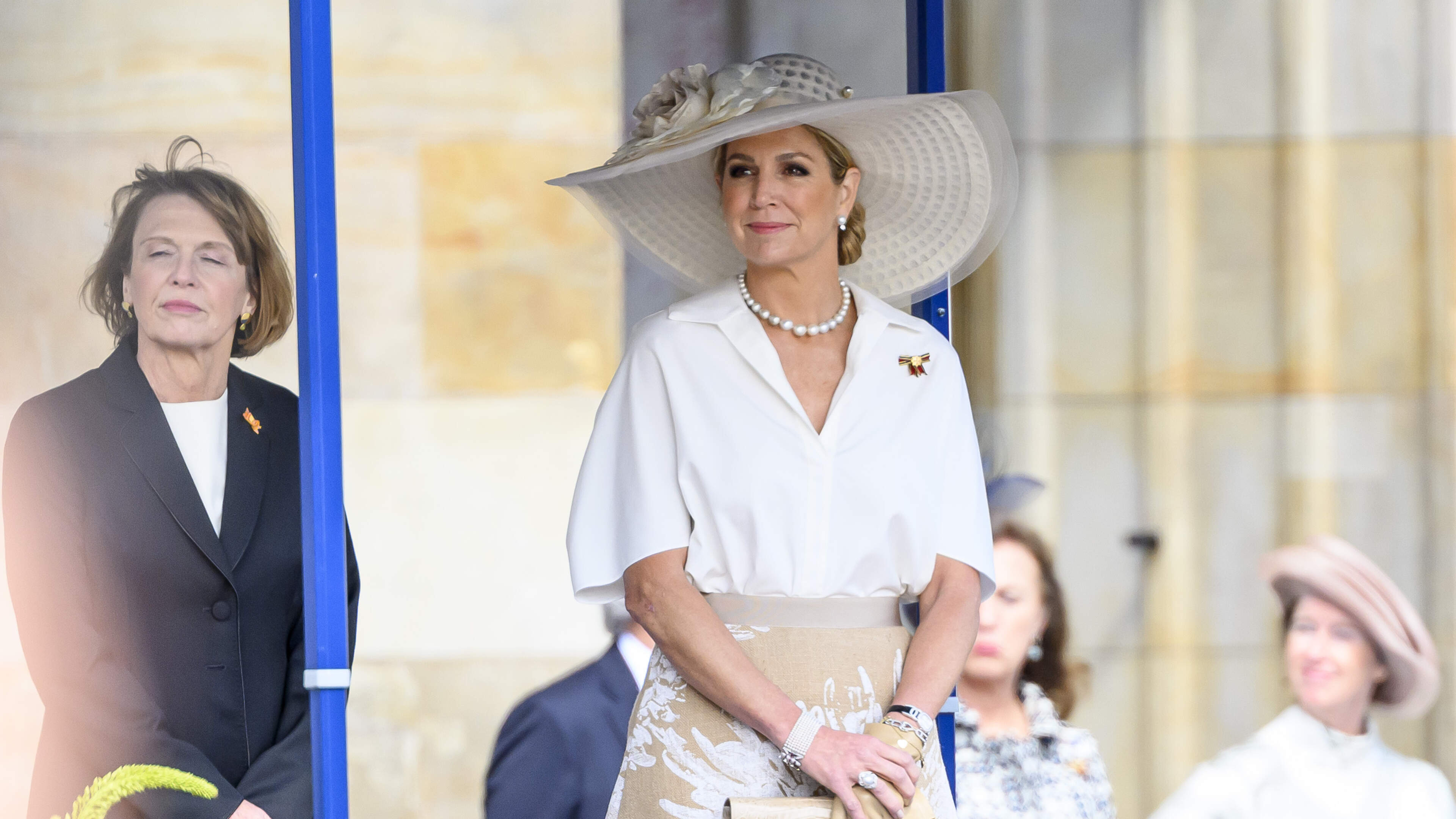 Vrouw Duitse bondspresident in de luwte van Máxima