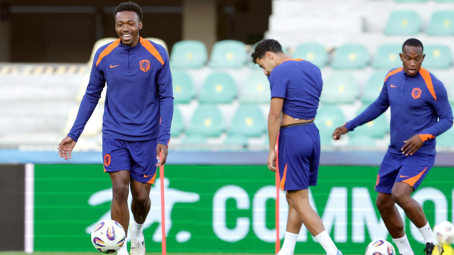  Antoni Milambo of Holland U21  during the  U21 MenTraining Holland U21 on June 20, 2025 (Photo by Jeroen van den Berg/Soccrates/Getty Images)