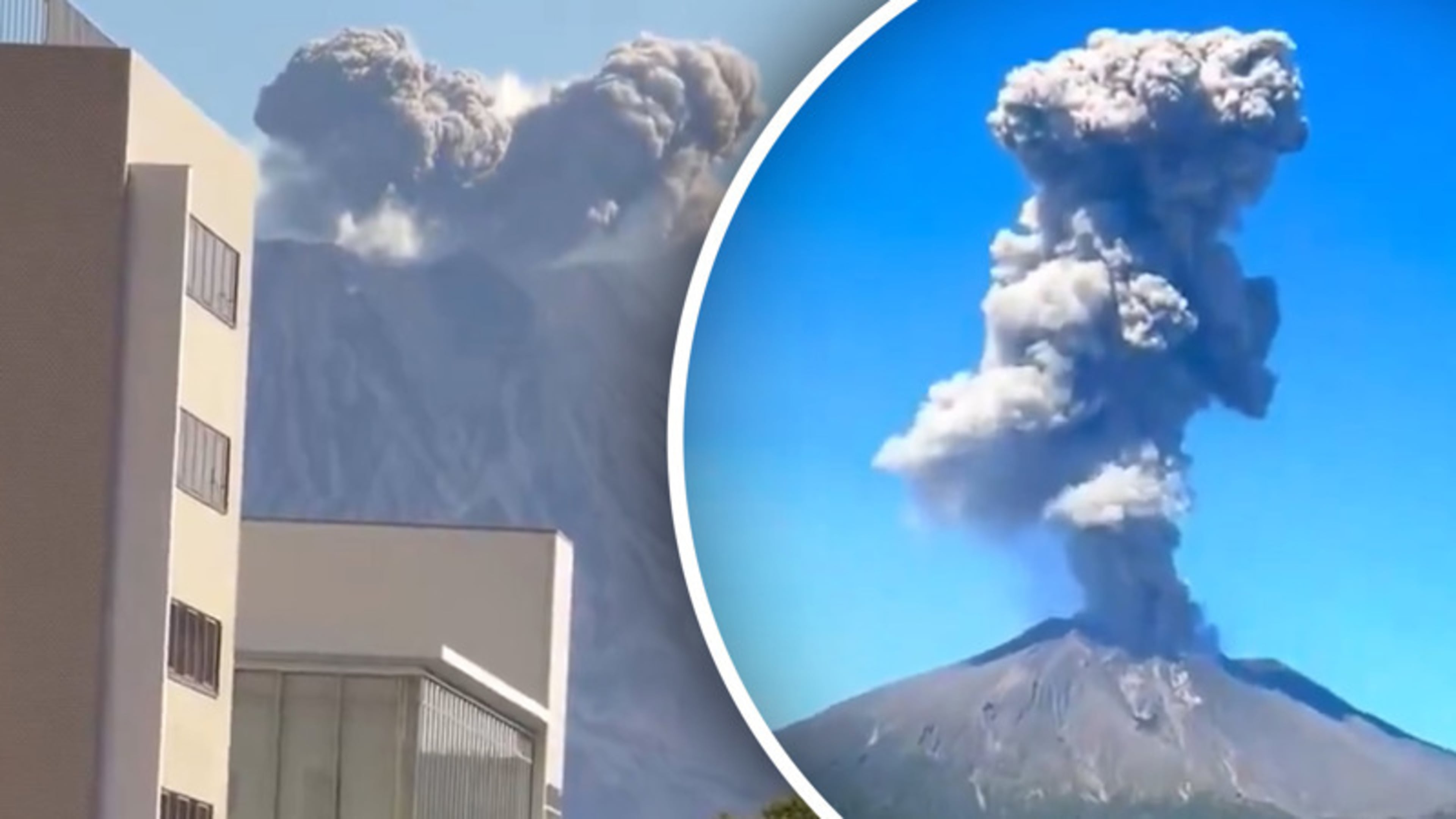 Gigantische aswolk stijgt op bij uitbarsting Japanse vulkaan