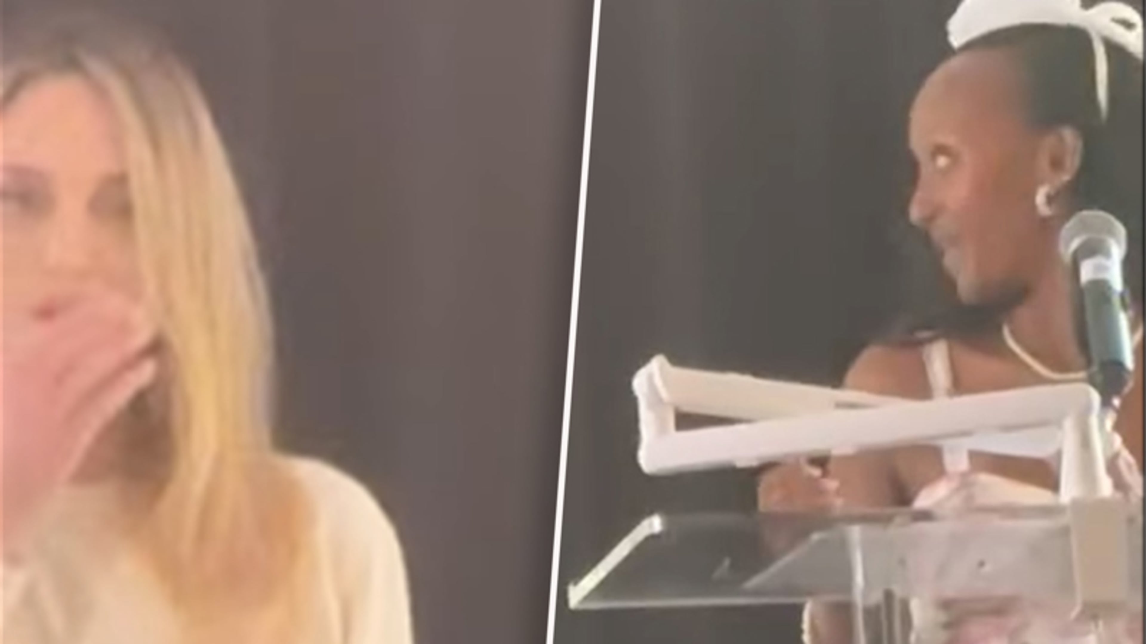 Angelina Jolie emotioneel tijdens speech van dochter Zahara Jolie