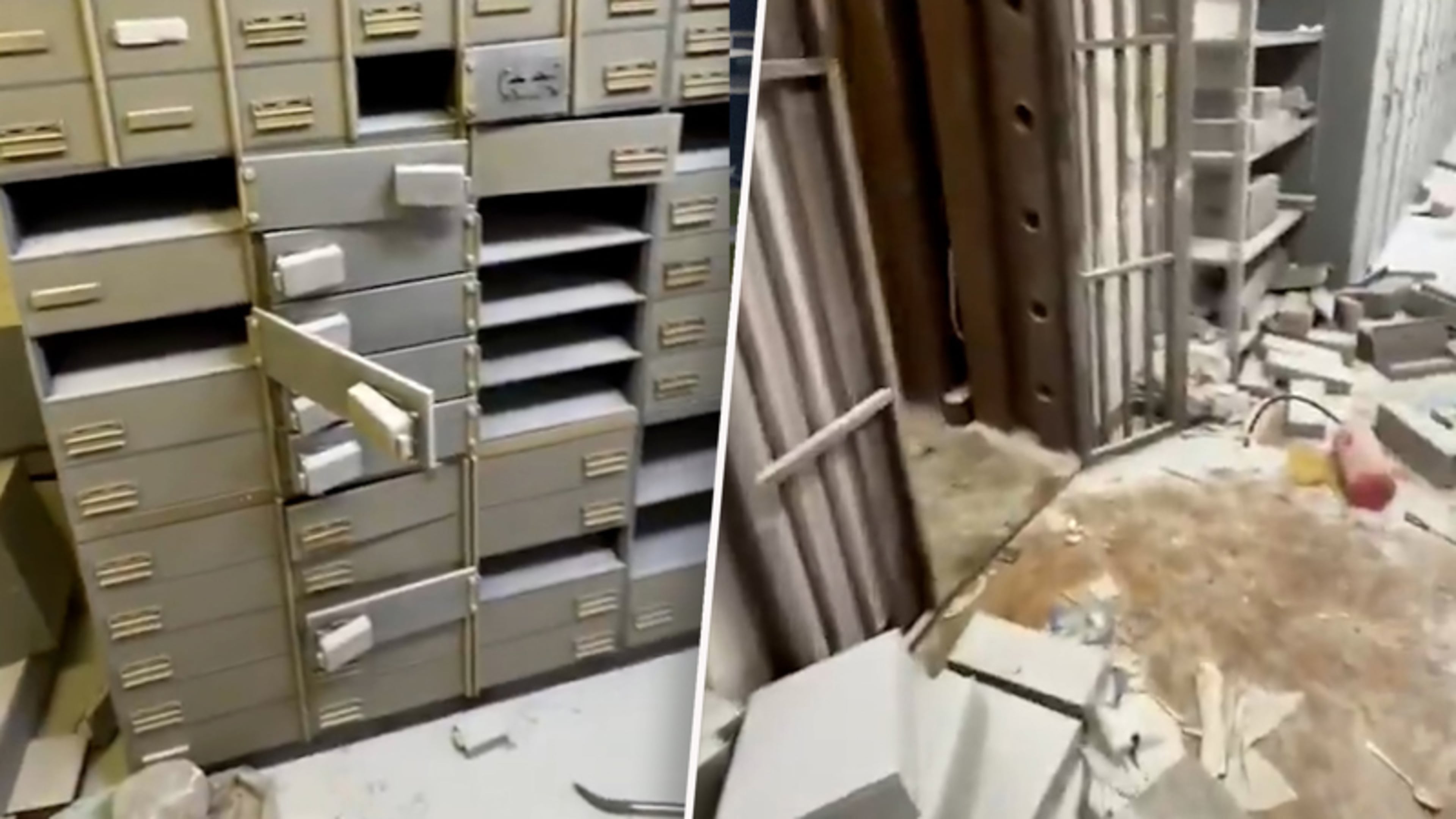 Tientallen kluisjes opengebroken na gewapende bankoverval Napels