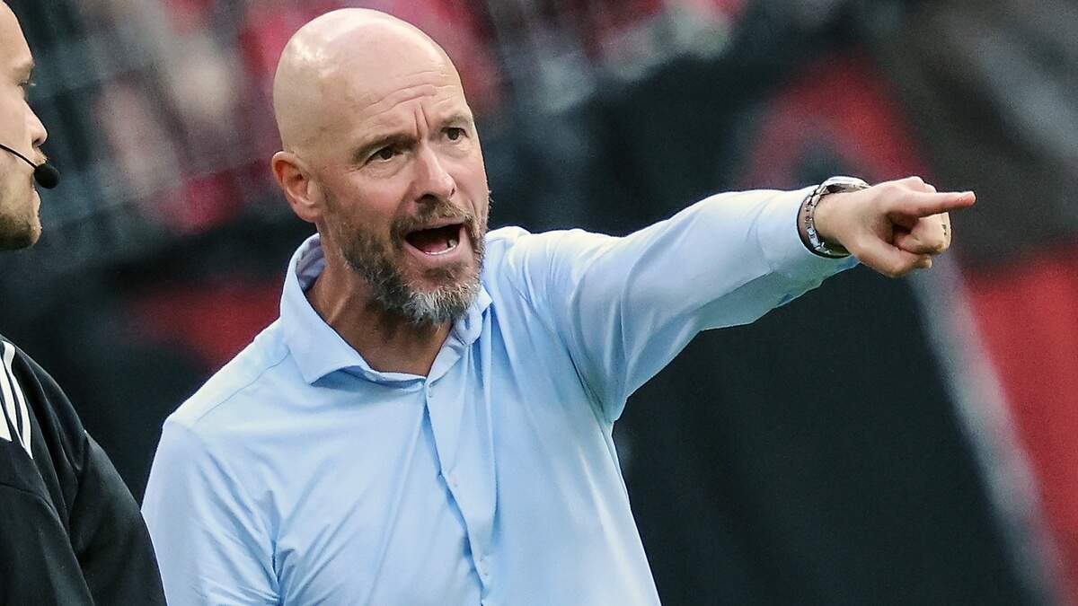 エリック・テン・ハグは確かに10人の男性に対するバイエル・レバクーゼンとの勝利を見ている浪費