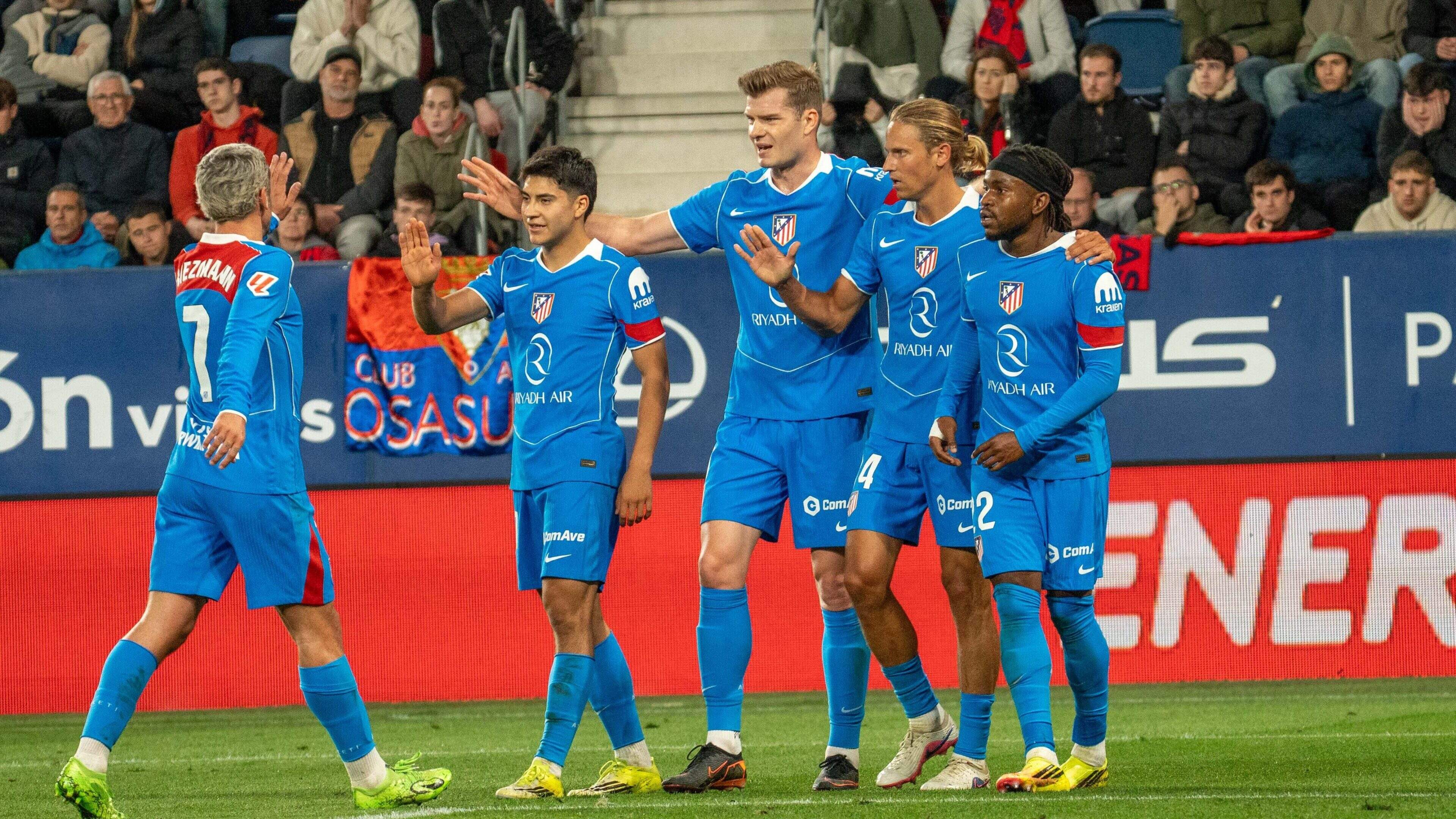 Atletico Madrid weet op bezoek bij Osasuna weer wat winnen is