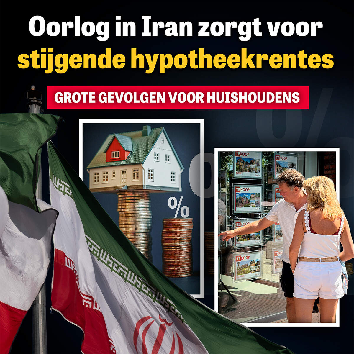 Vrijwel overal stijgende hypotheekrentes door oorlog in Iran: zo hoog zijn de rentes in andere landen