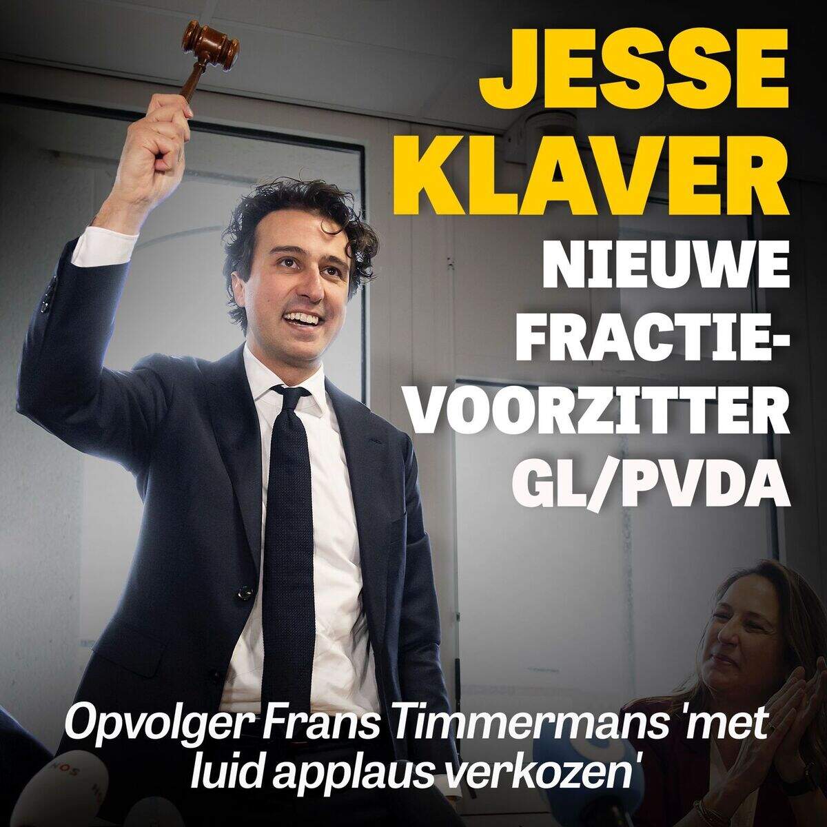 Jesse Klaver nieuwe fractievoorzitter GL/PvdA