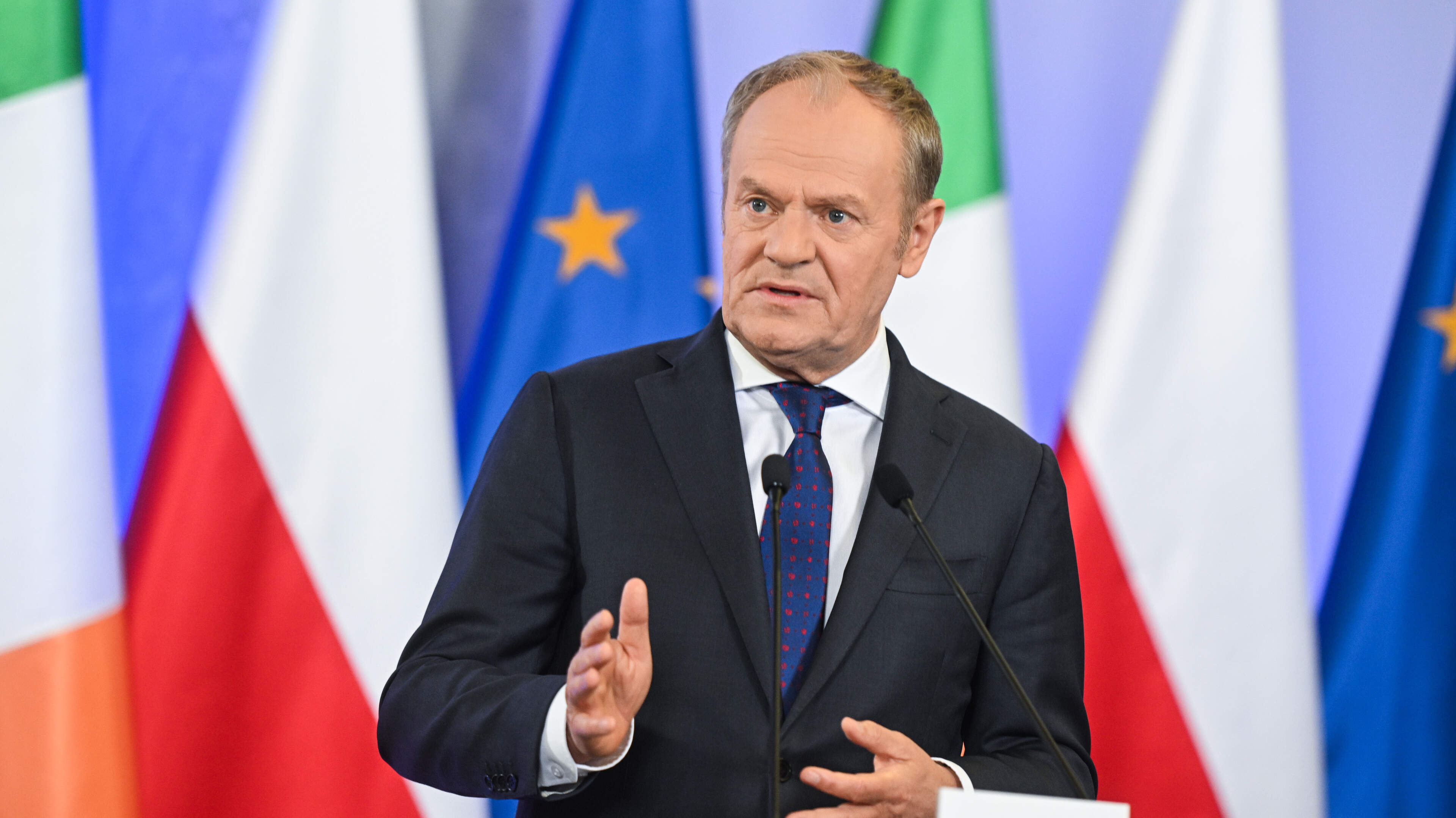 LIVE | Premier Tusk: ’Huidige situatie in de wereld droom van Poetin’