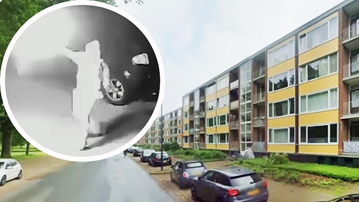 Beelden: man gooit molotovcocktails naar slapende bewoners in flatwoning Apeldoorn