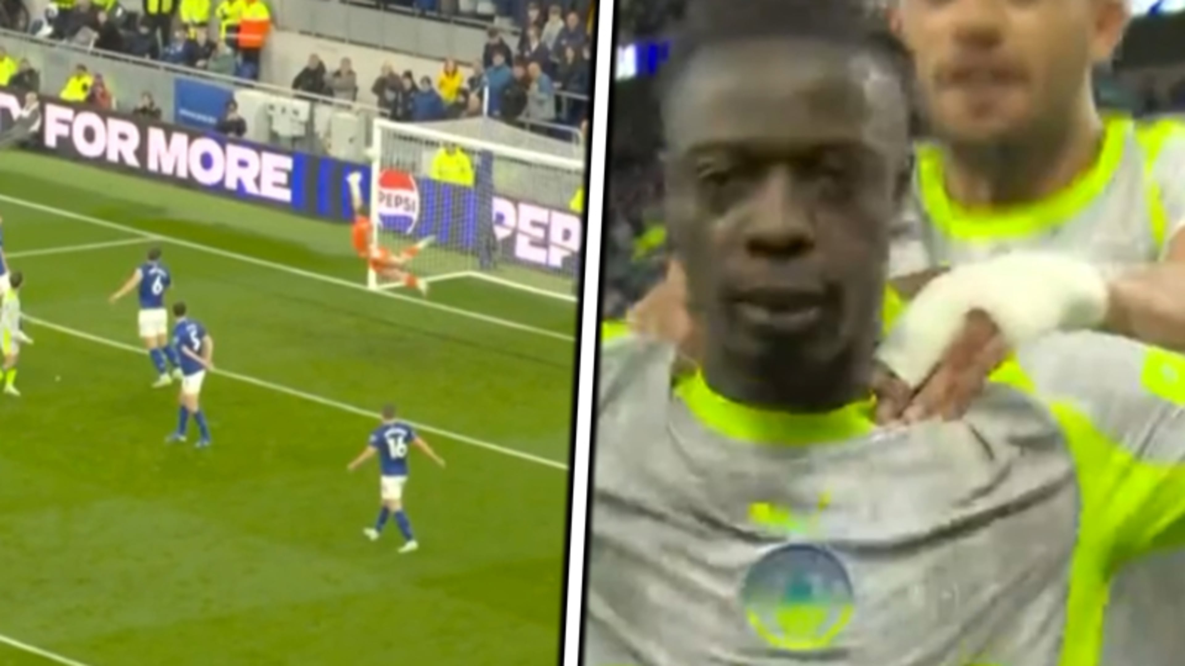 Jérémy Doku schiet bal vol in de kruising: ‘Schitterende treffer’