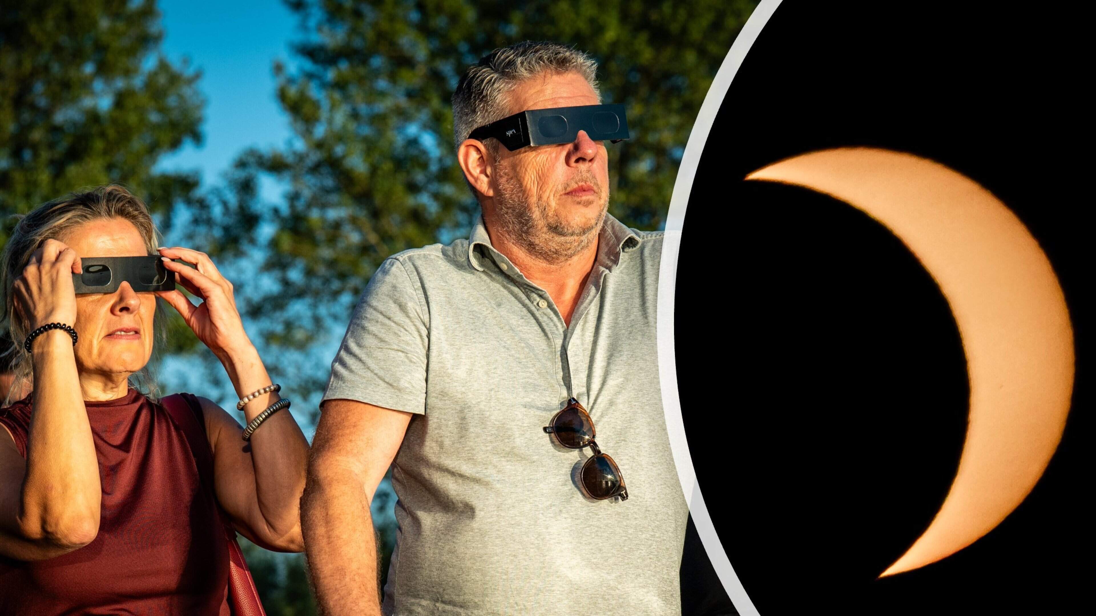 Enthousiasme en teleurstelling over zonsverduistering, dit is hoe Nederland de eclipse heeft beleefd: ’Is dit alles?’