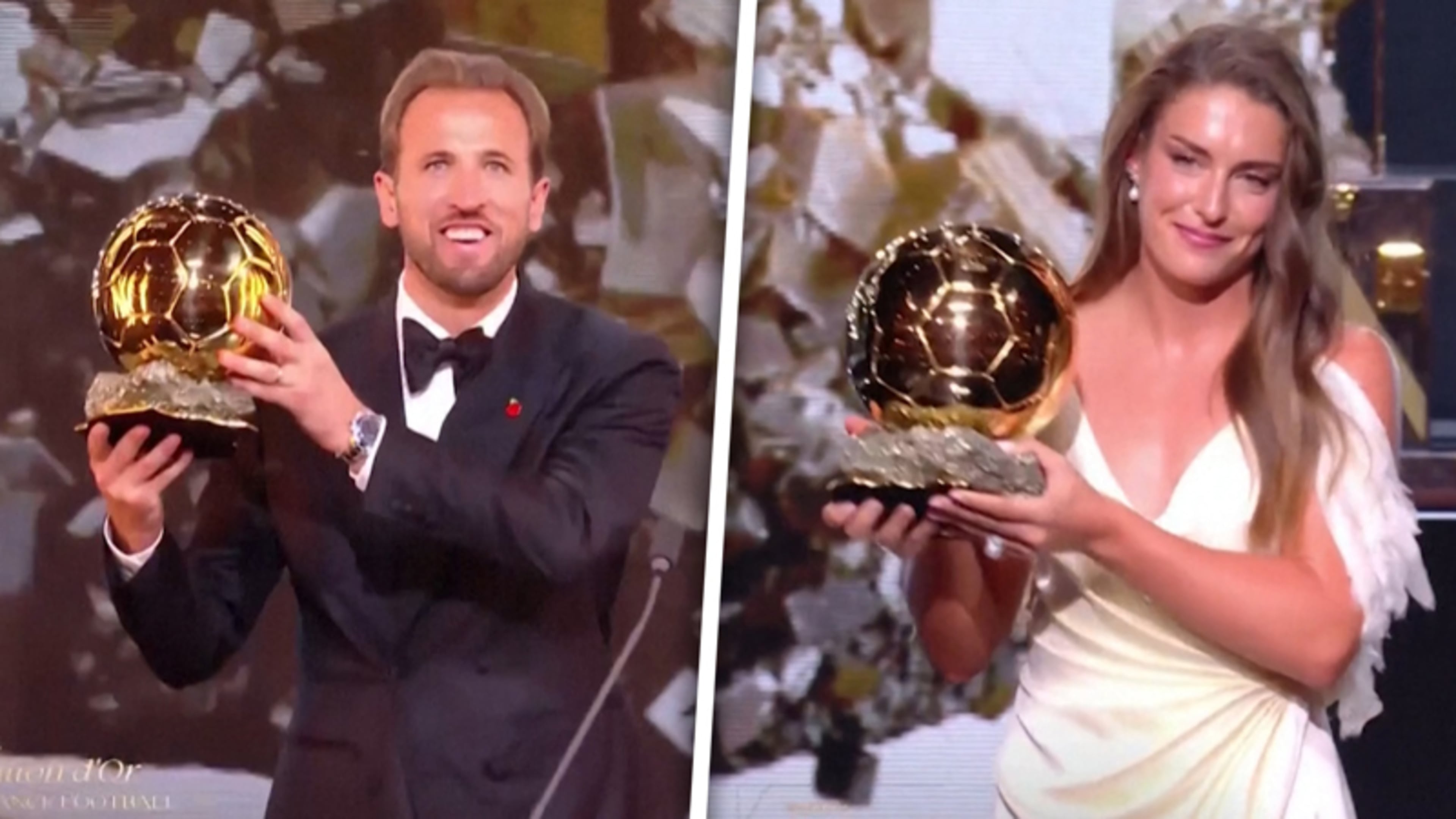 Zó nam voetballer Harry Kane de Ballon d’Or in ontvangst