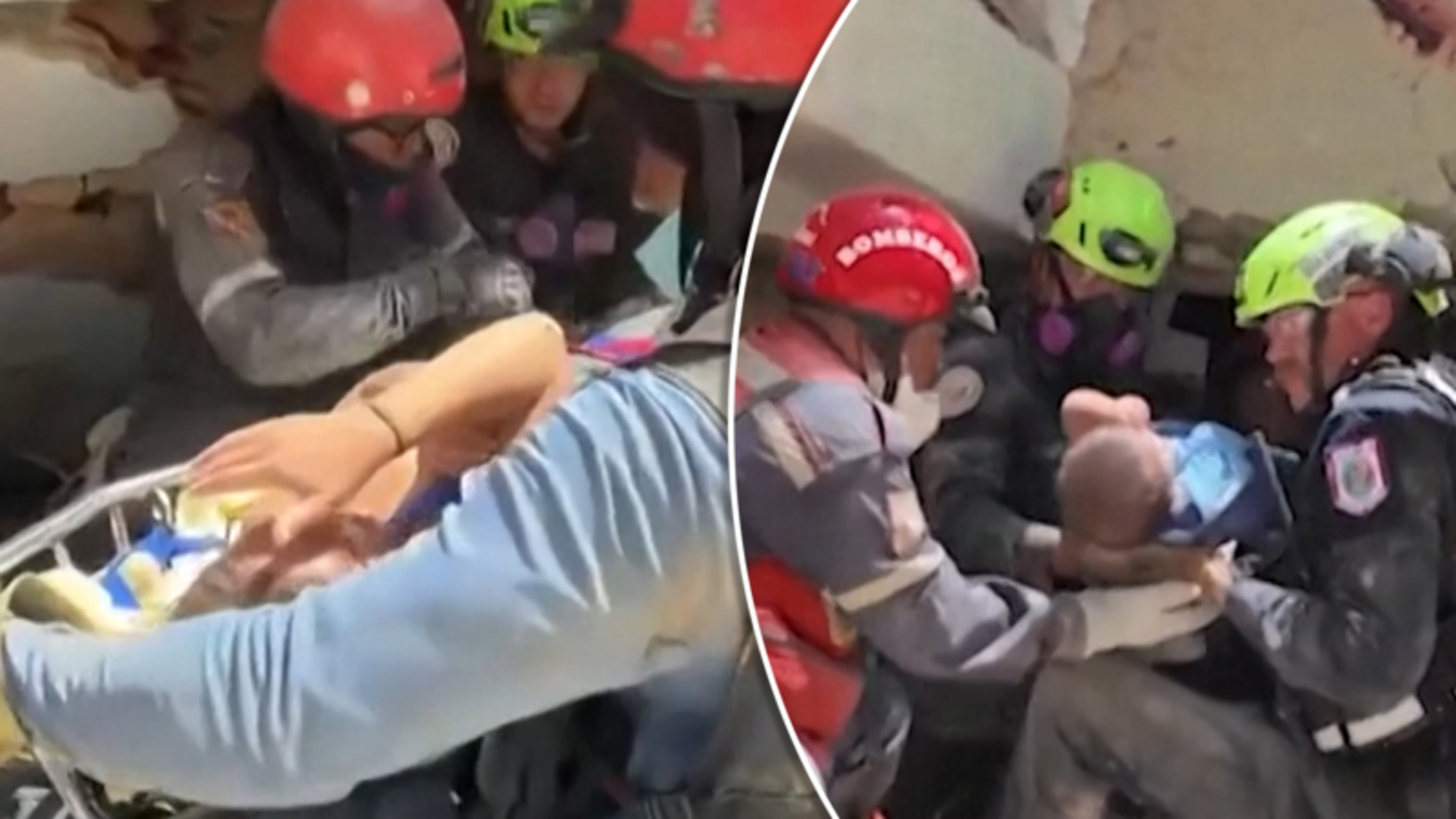 Moeder en negen maanden oude baby levend gered na ruim 72 uur onder puin in Venezuela