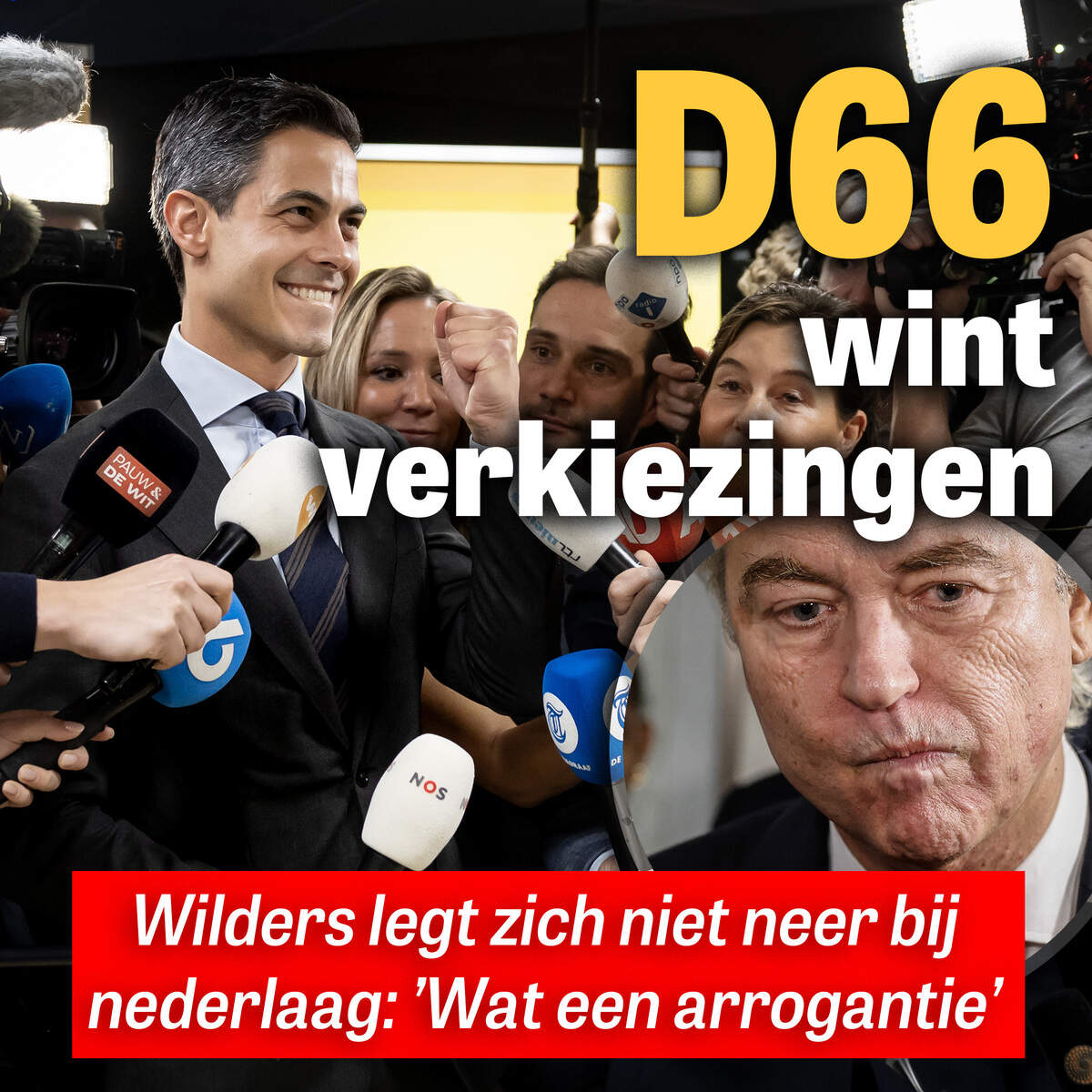 D66 wint verkiezingen: ’Nu aan het werk voor álle Nederlanders’