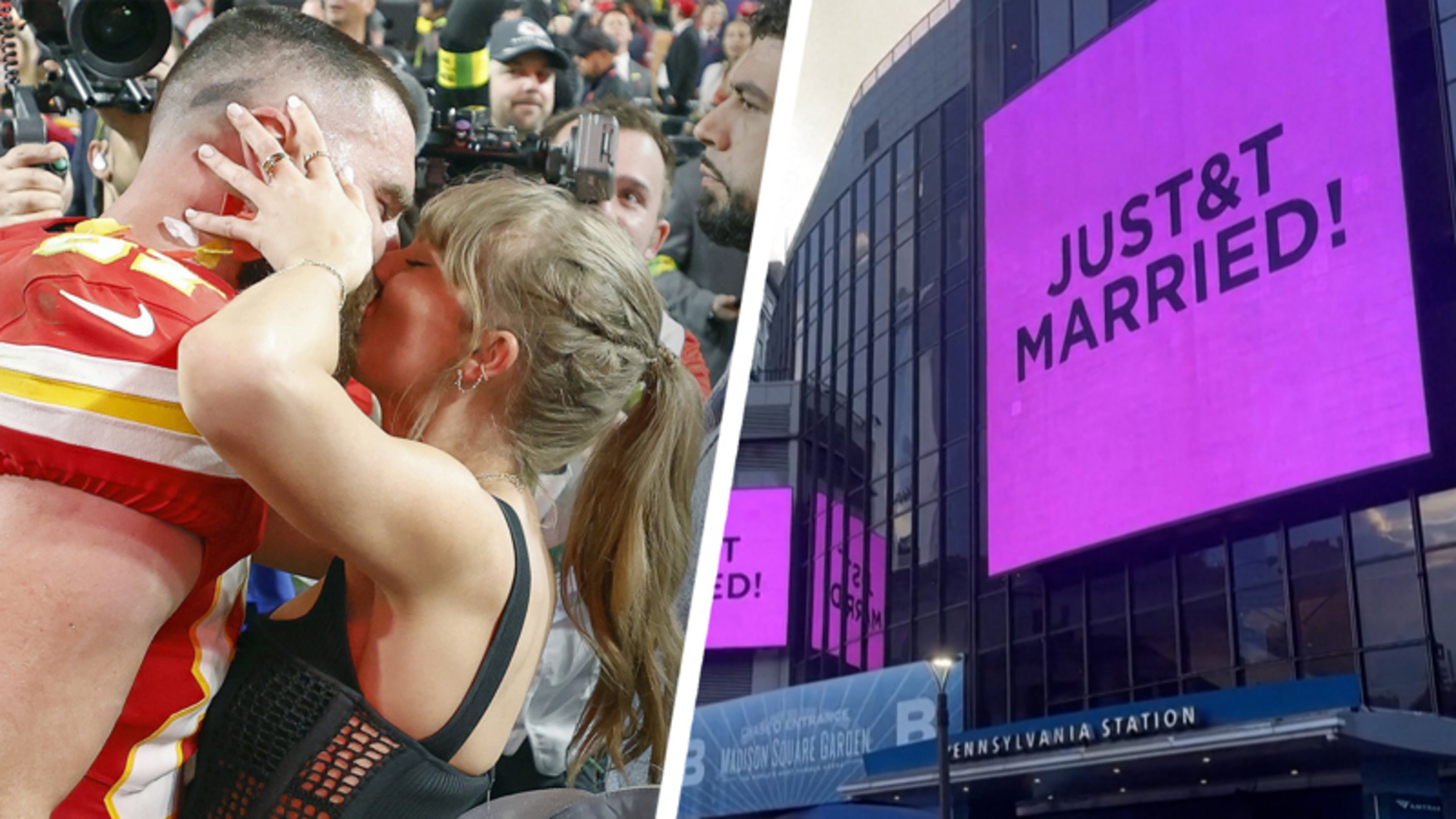 Taylor Swift en Travis Kelce geven elkaar het jawoord