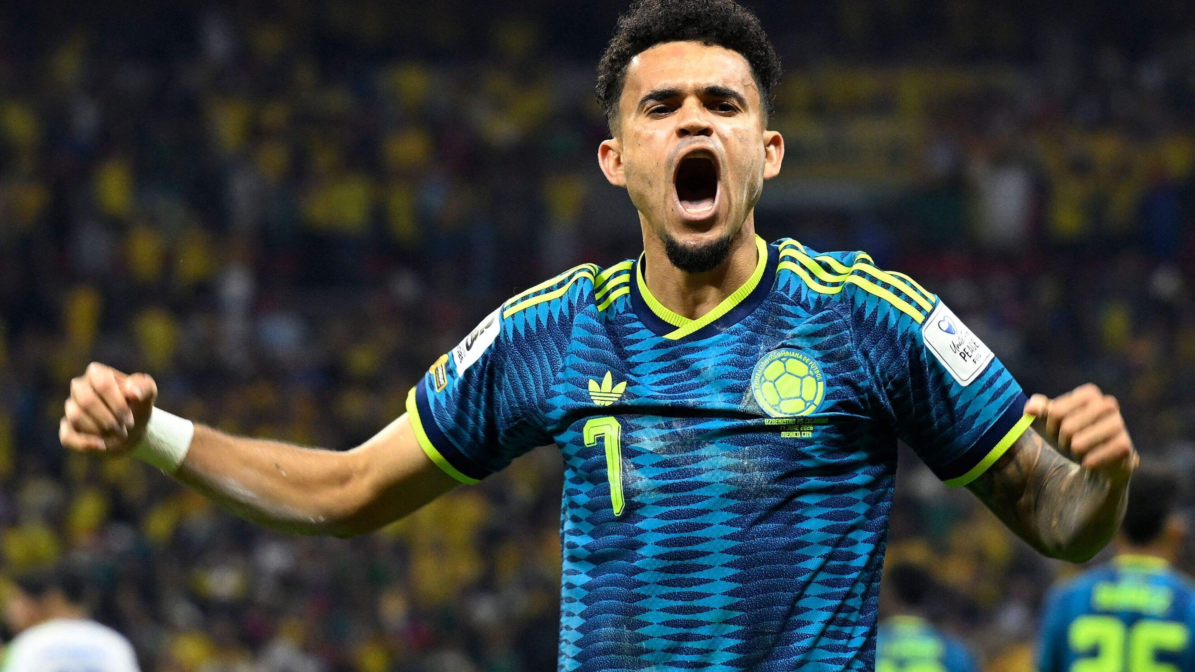 Uitblinker Luis Diaz helpt Colombia aan de koppositie in groep L met zege op WK-debutant Oezbekistan