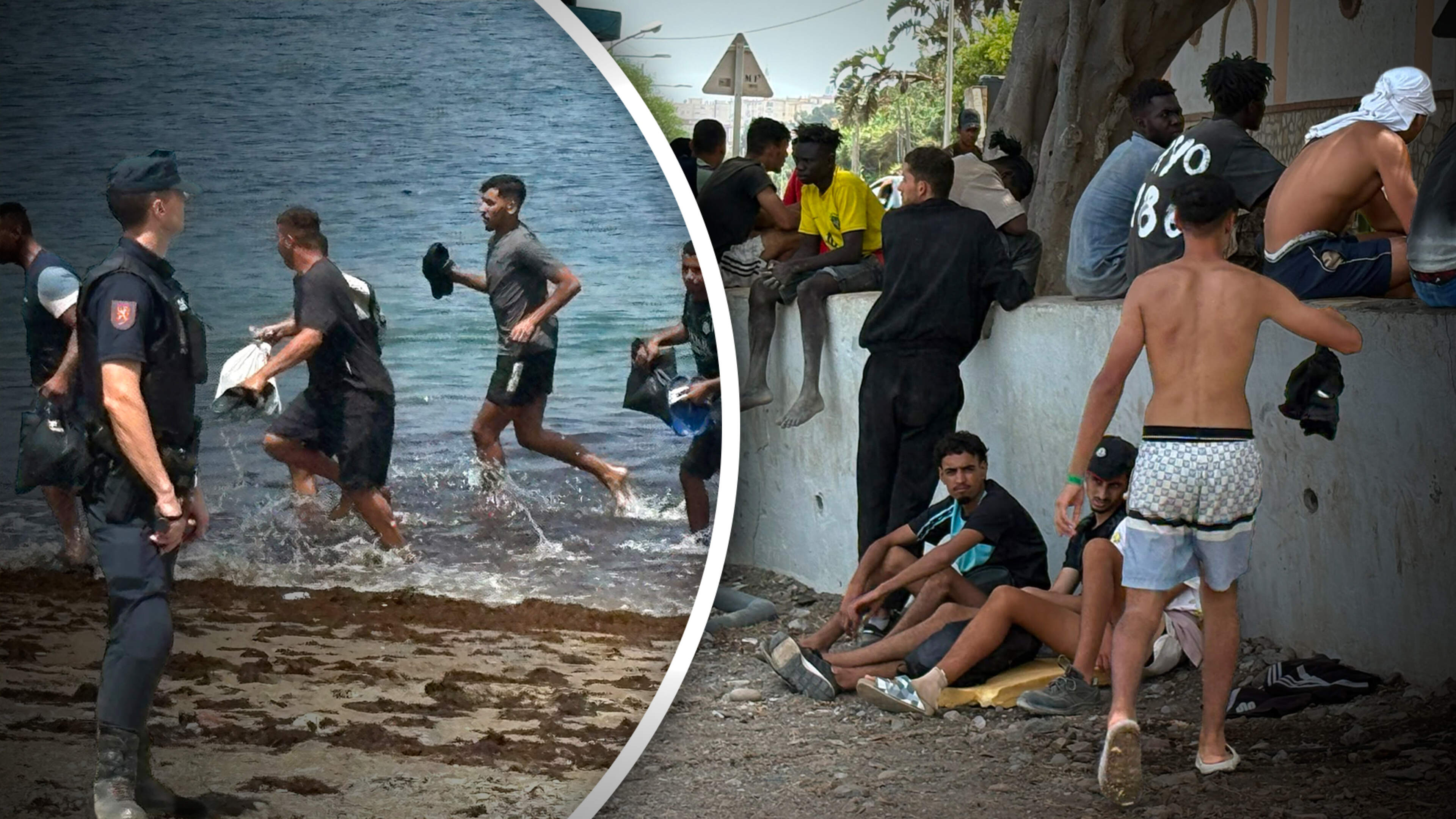 Marokkaanse migranten in overvol Ceuta willen zo snel mogelijk Europa in: ’Nederland is fantastisch’