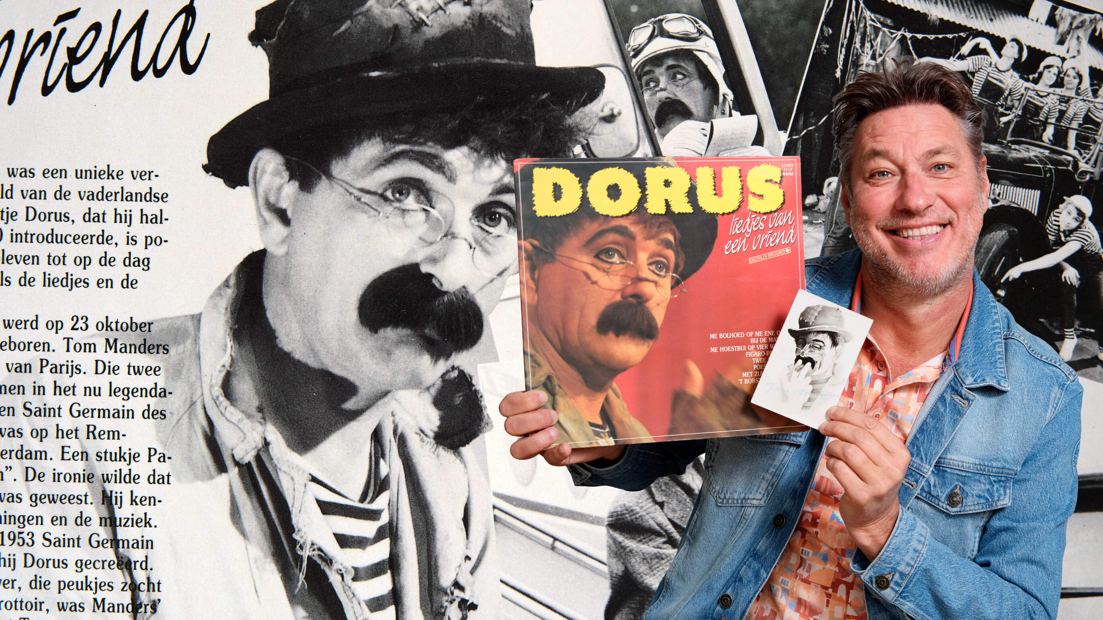 Zeldzame foto van Dorus siert collectie Sander de Kramer: ’Verlegen komiek durfde álles dankzij alter ego’