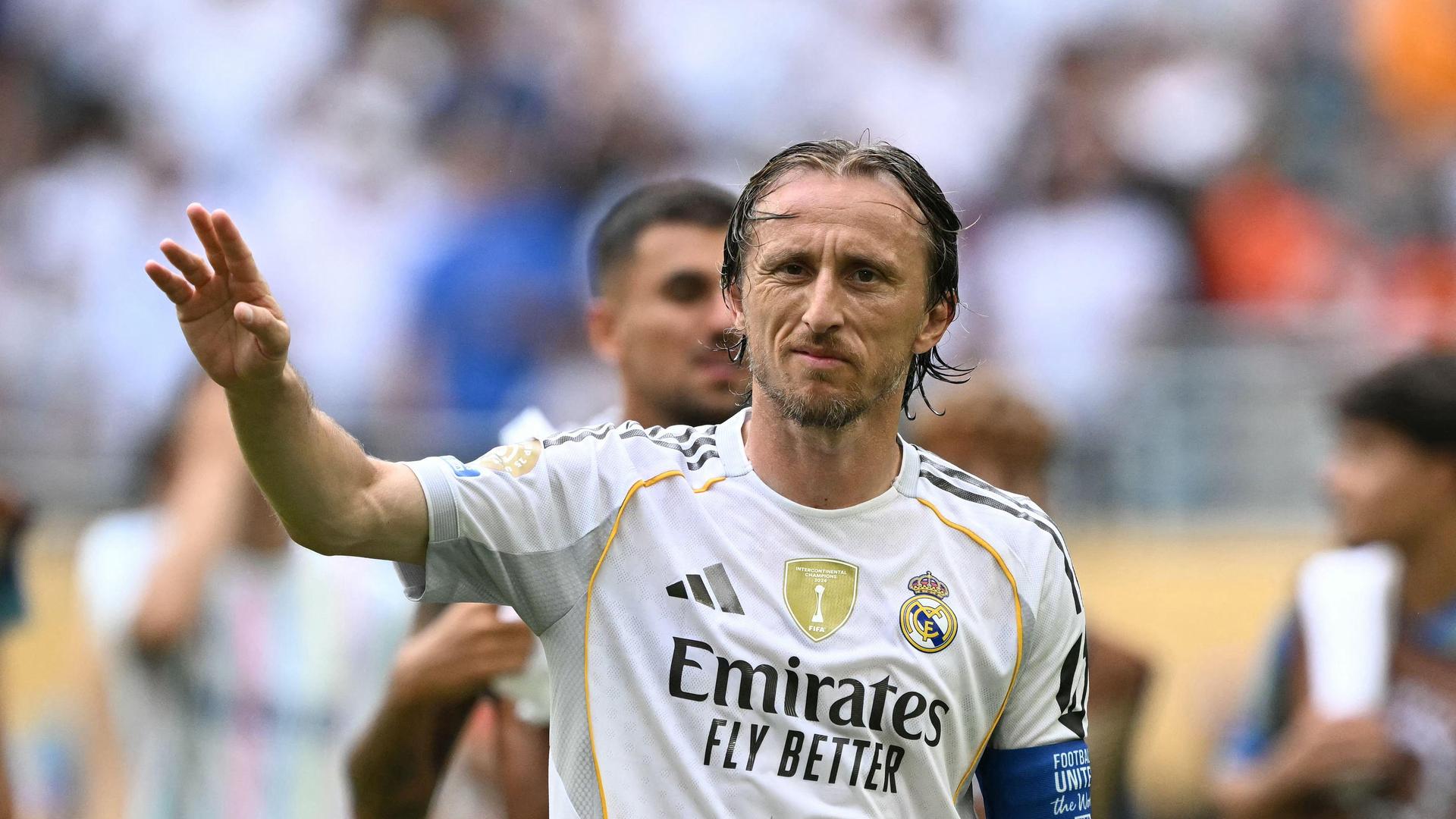 Luka Modric hier nog in het shirtje van Real Madrid.
