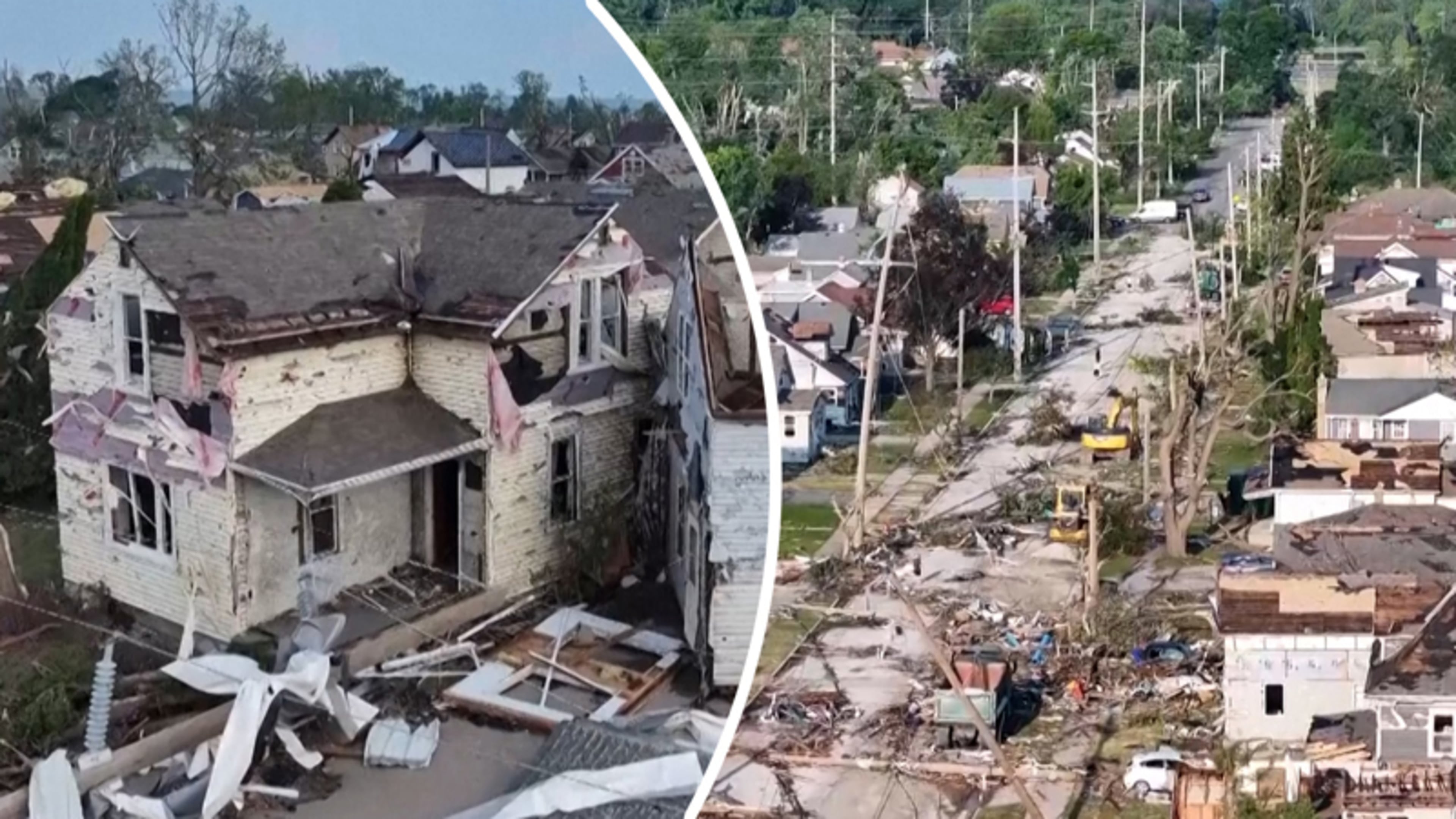Tornado richt ravage aan in Wisconsin: duizenden huishoudens zonder stroom