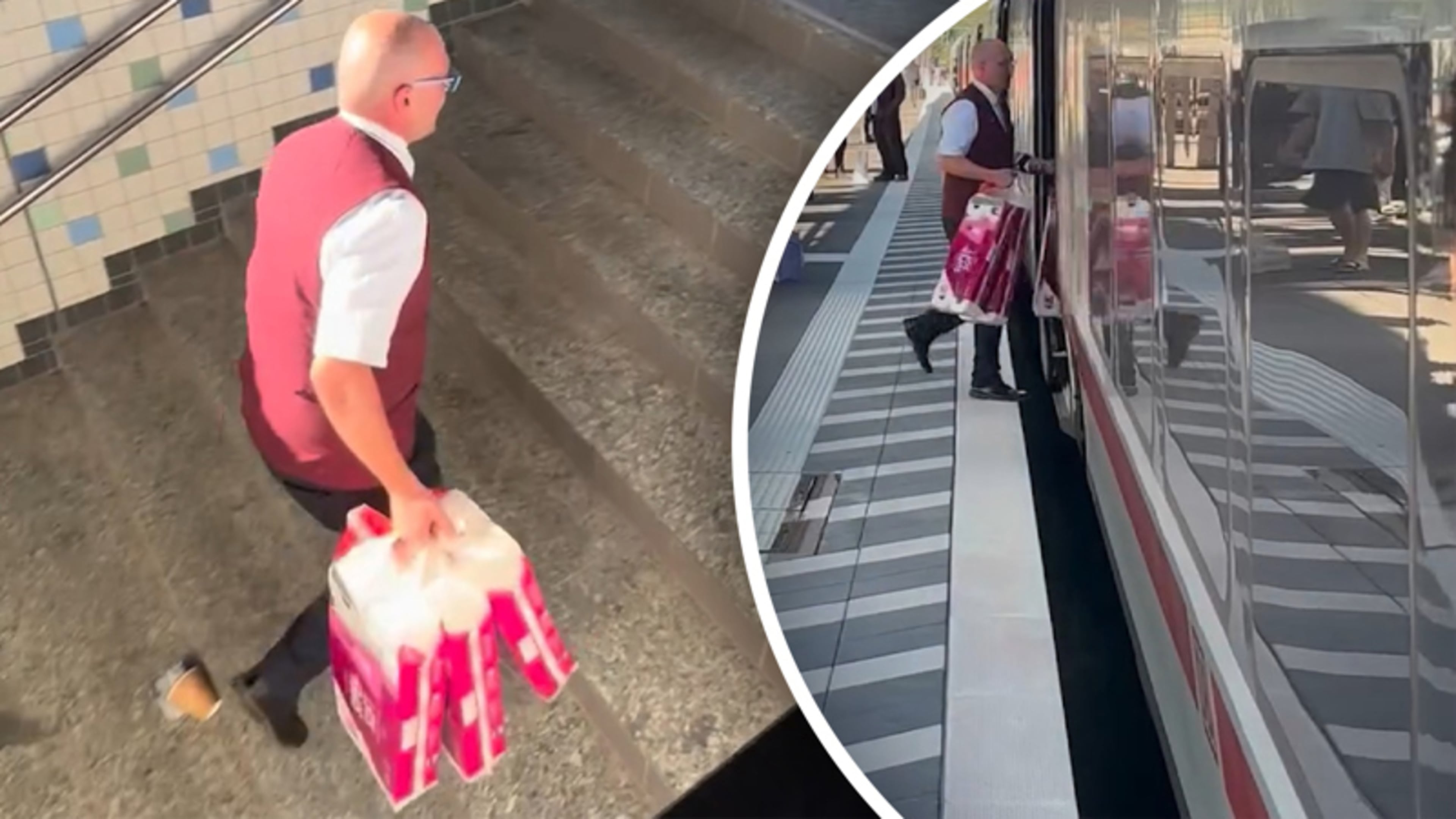 Conducteur stopt trein en rent naar supermarkt voor opmerkelijke boodschap