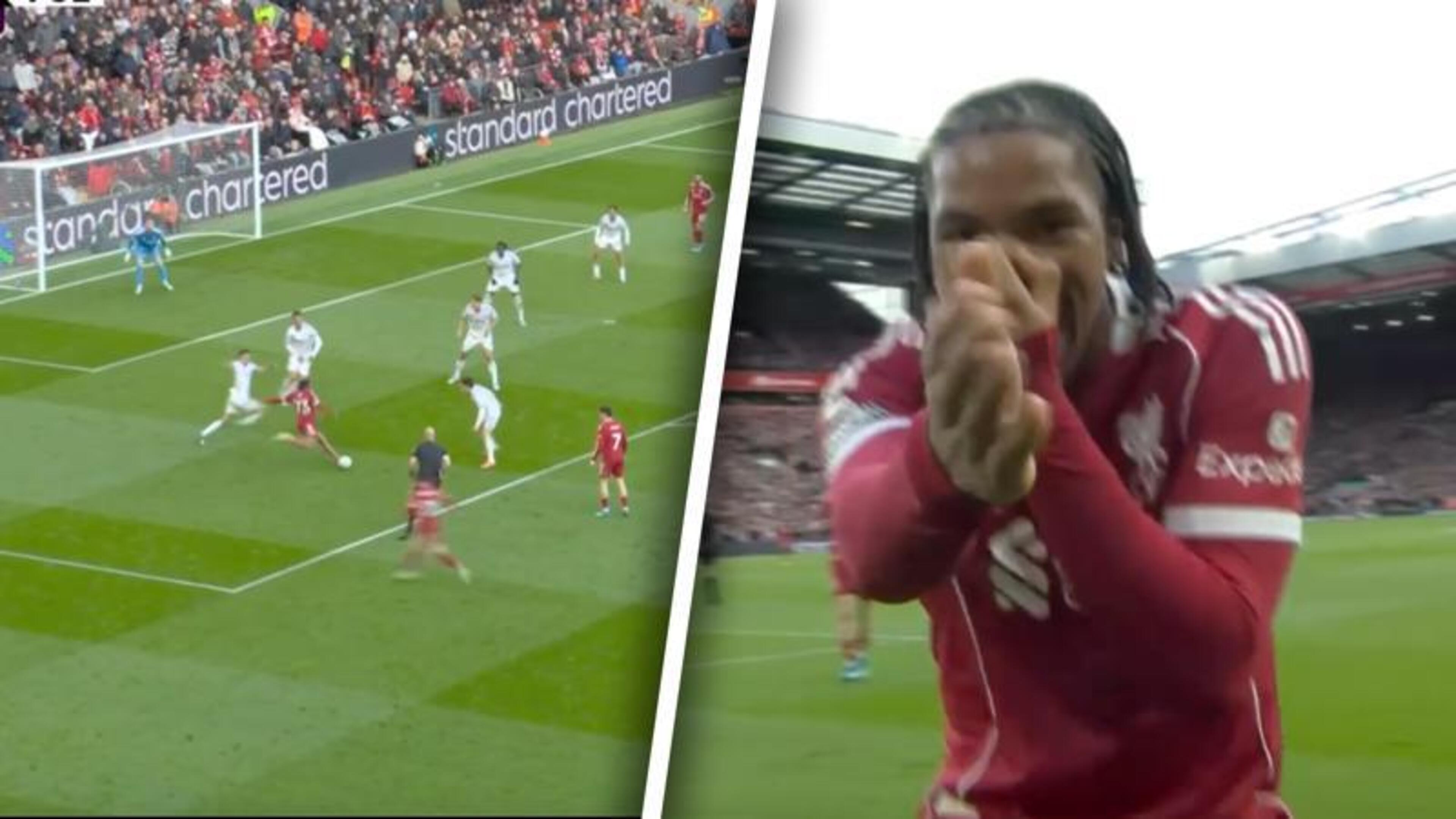 Videogoal: Arne Slot kan juichen na heerlijke goal 17-jarige Rio Ngumoha