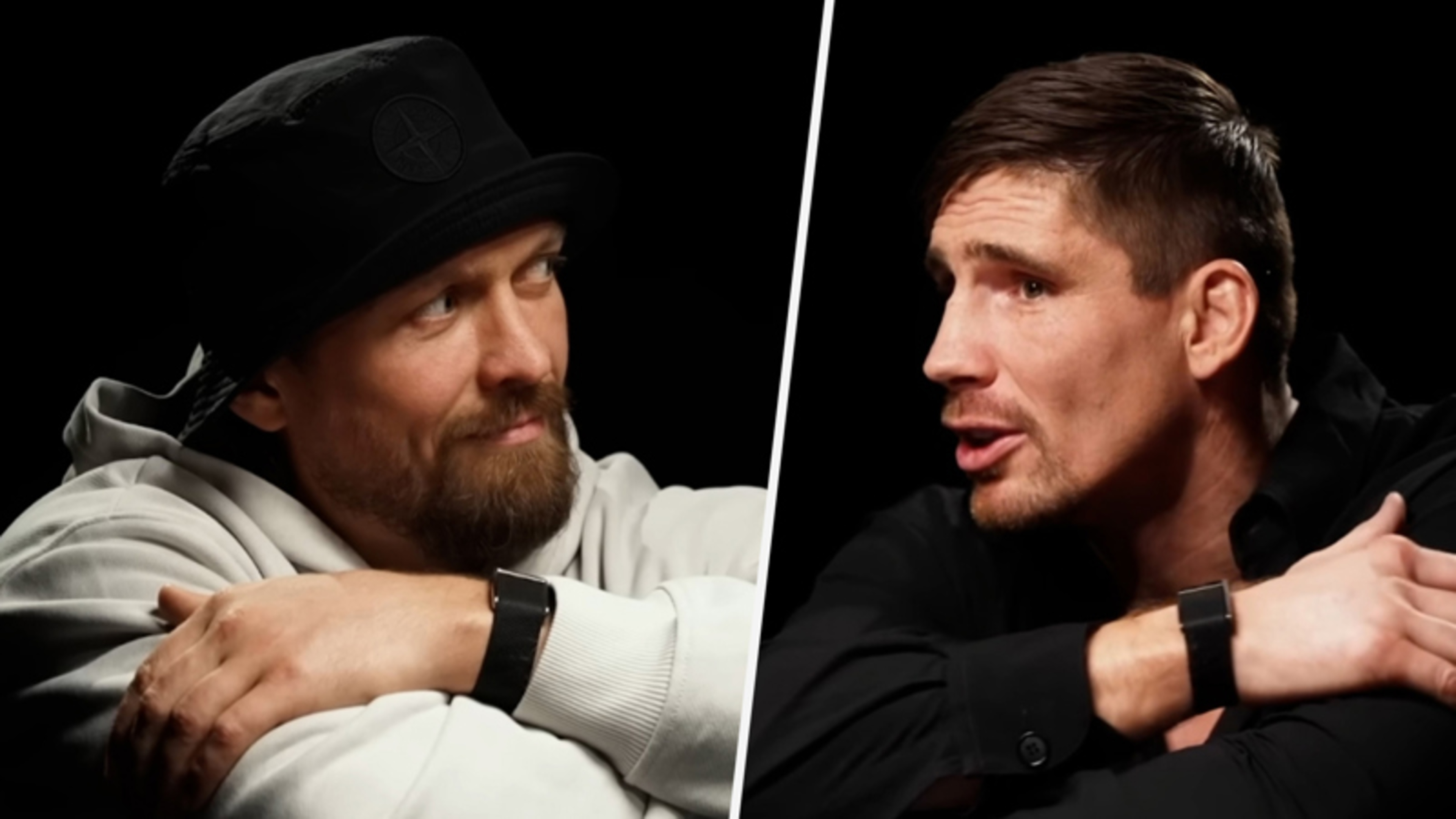 Rico Verhoeven tijdens eerste ontmoeting met tegenstander Usyk: 'Het is alsof ik in de spiegel kijk'