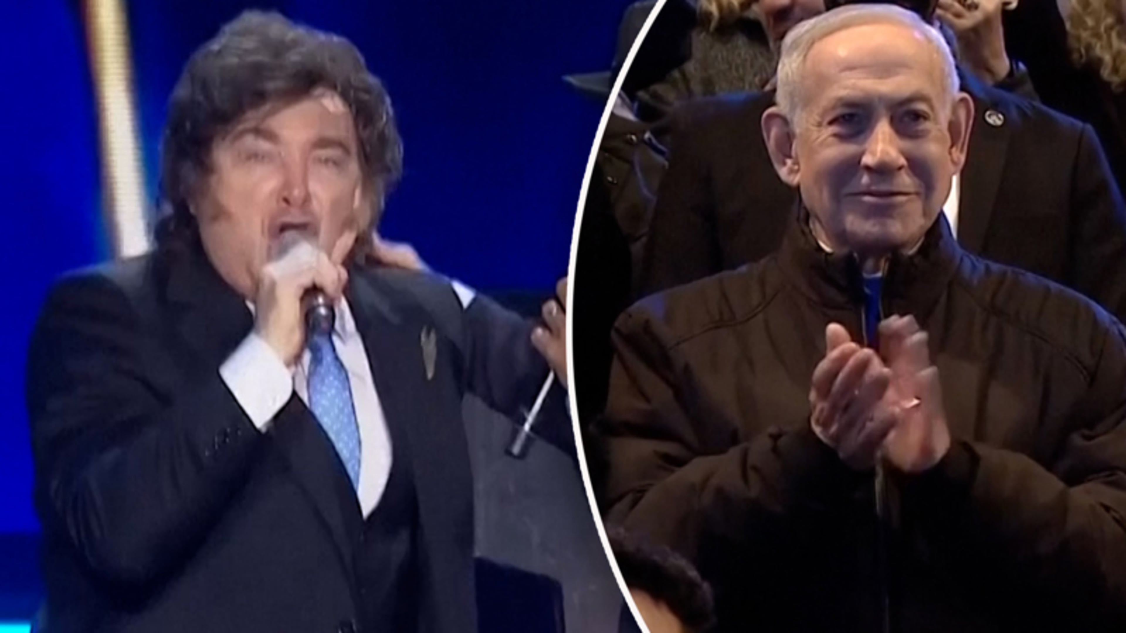 Argentijnse president zingt uitbundig tijdens bezoek aan Israël