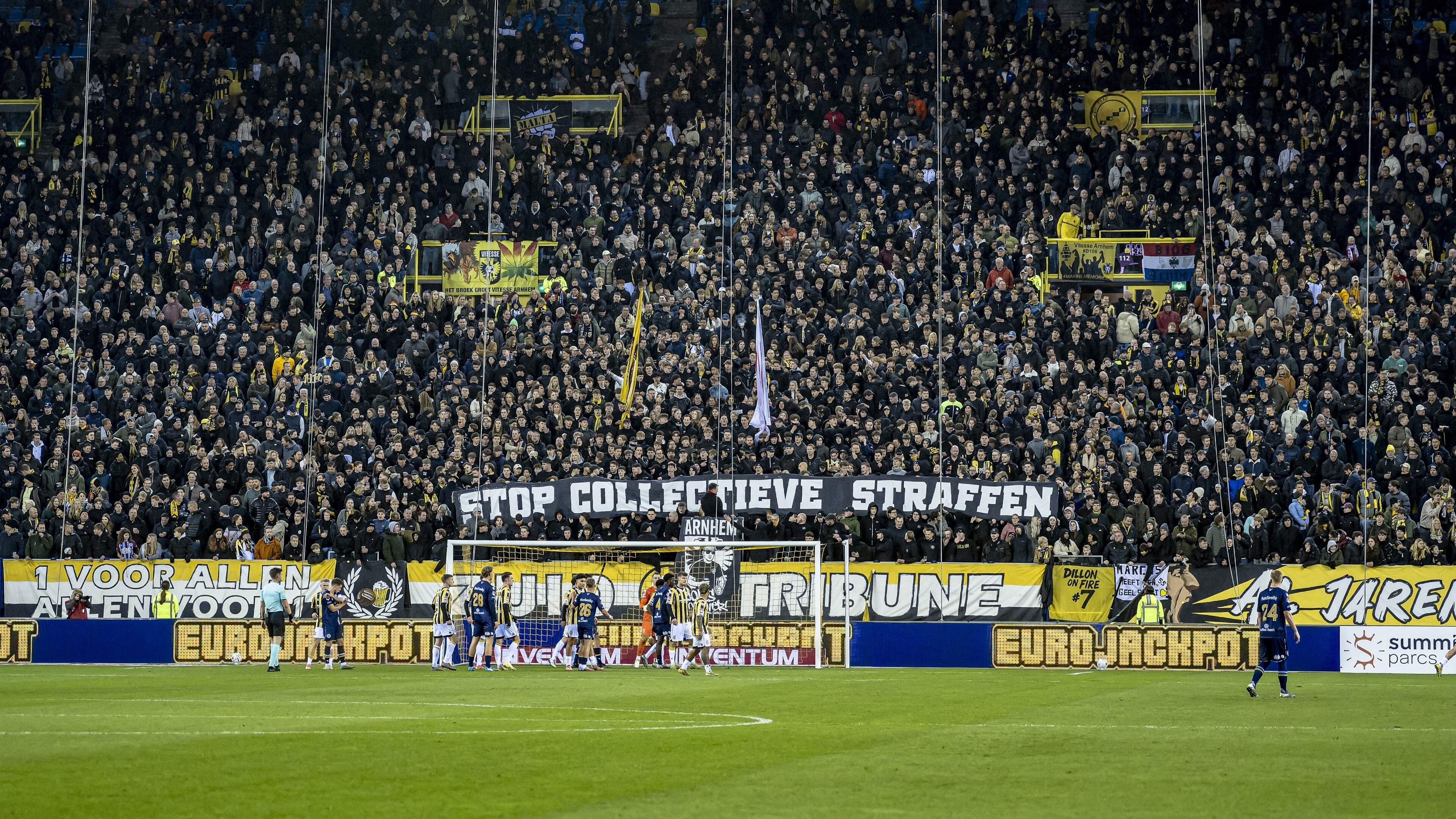 Vitesse-supporters laten zich horen richting KNVB en kondigen acties aan