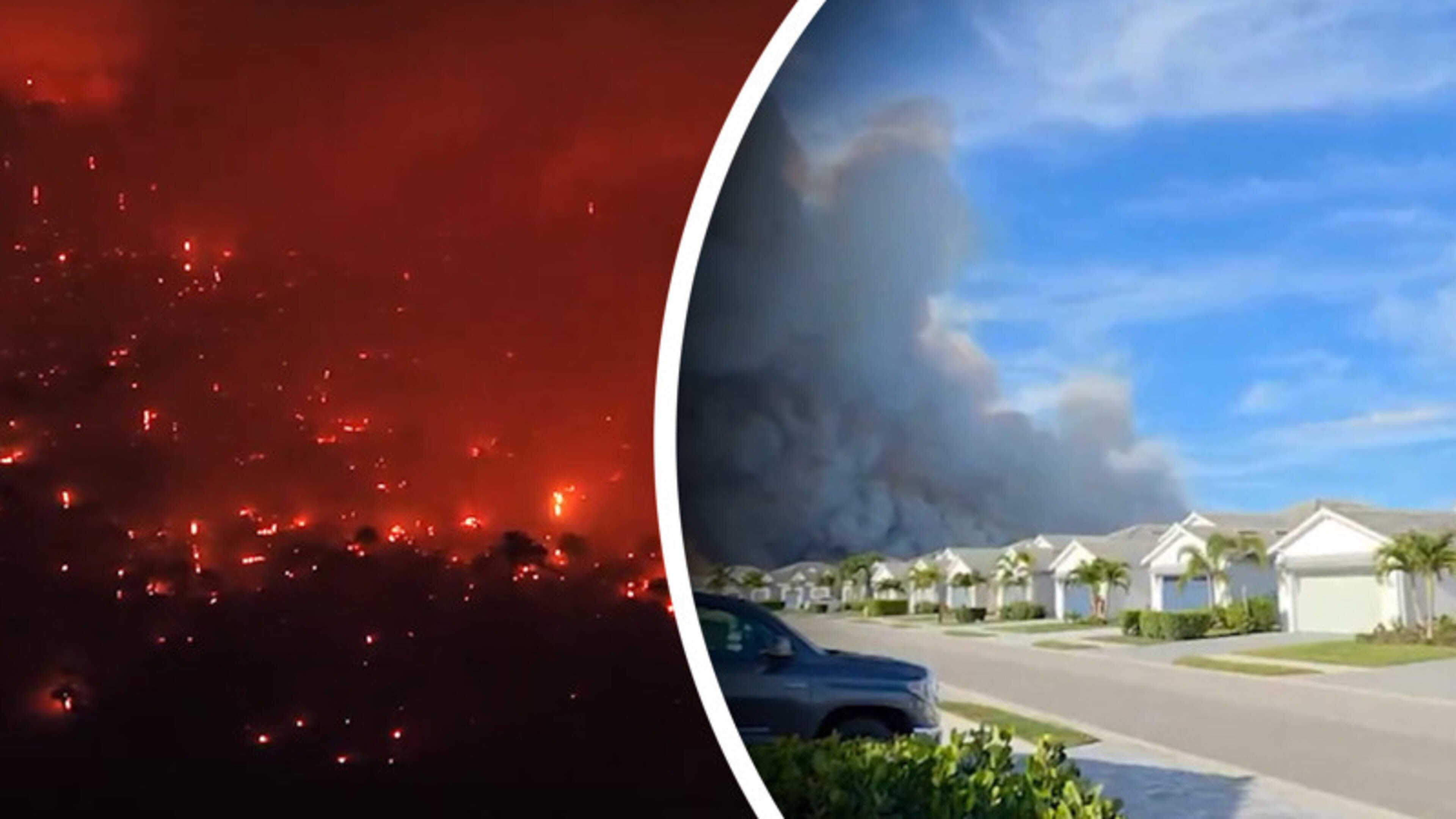 Gigantische bosbrand in Florida: omgeving geëvacueerd