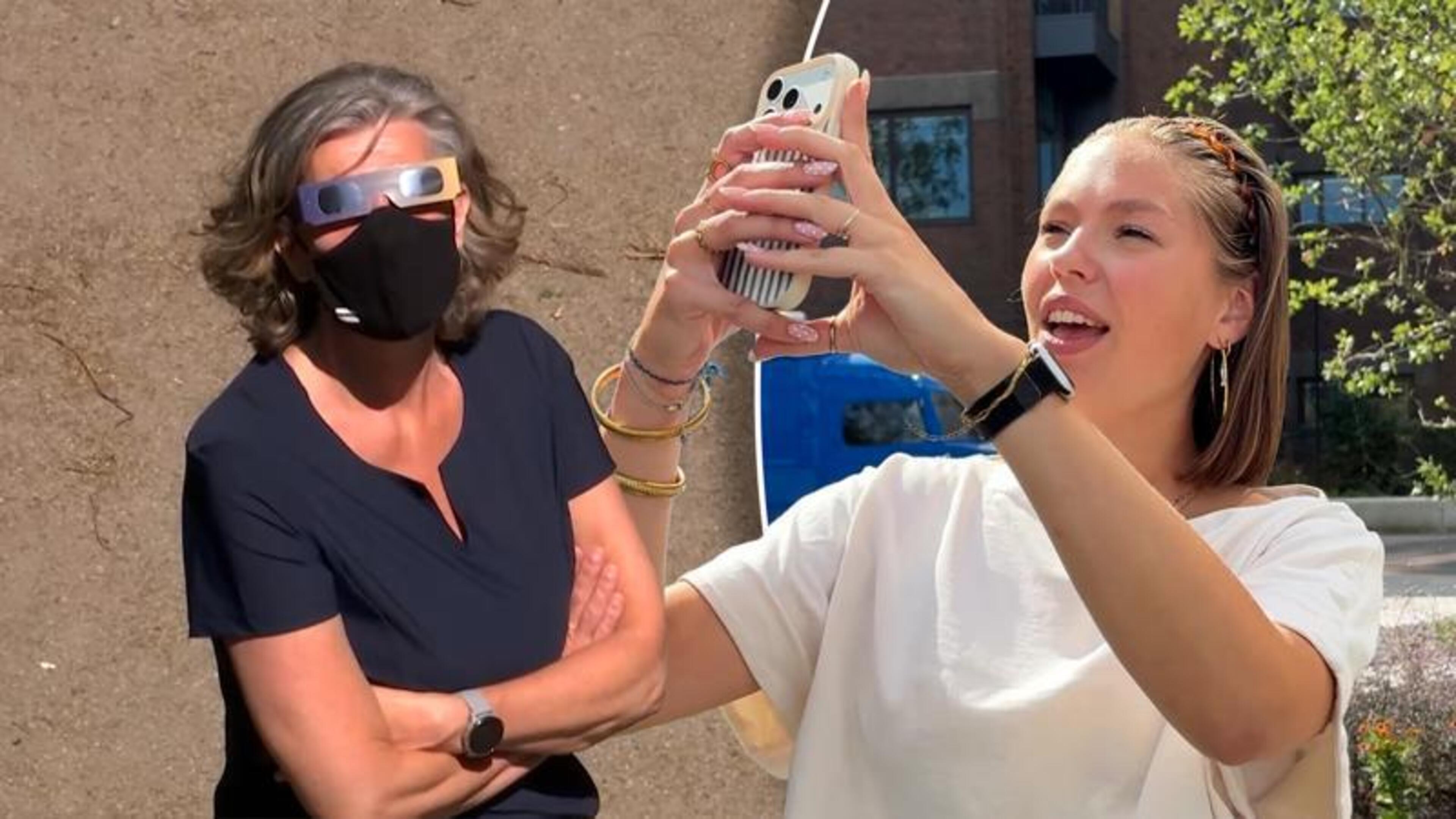 Eclips-kijkers opgelet: ’Als je dit doet gaat je telefoon kapot!’