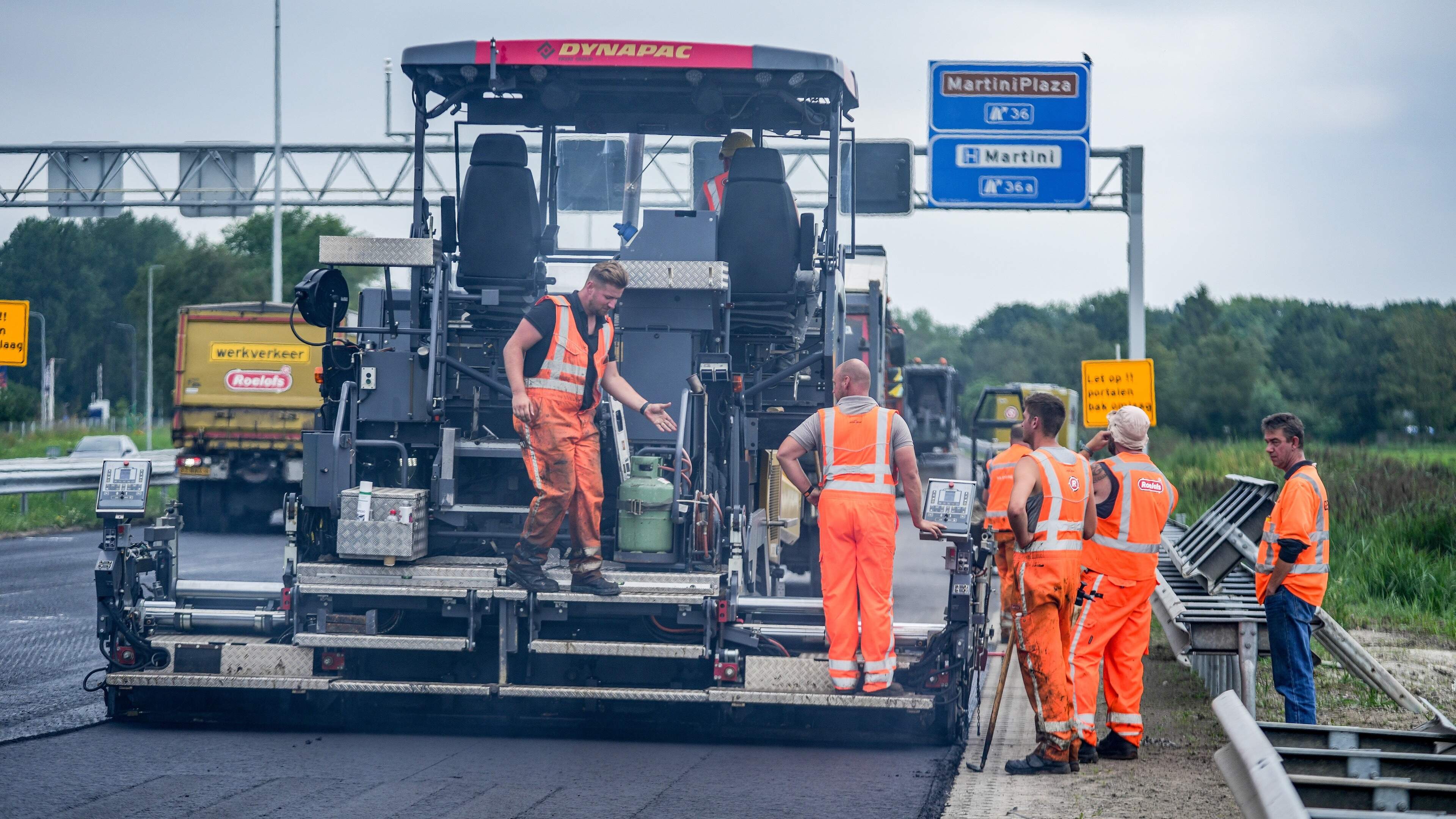 Rijkswaterstaat stopt met asfalteren in Noord-Nede