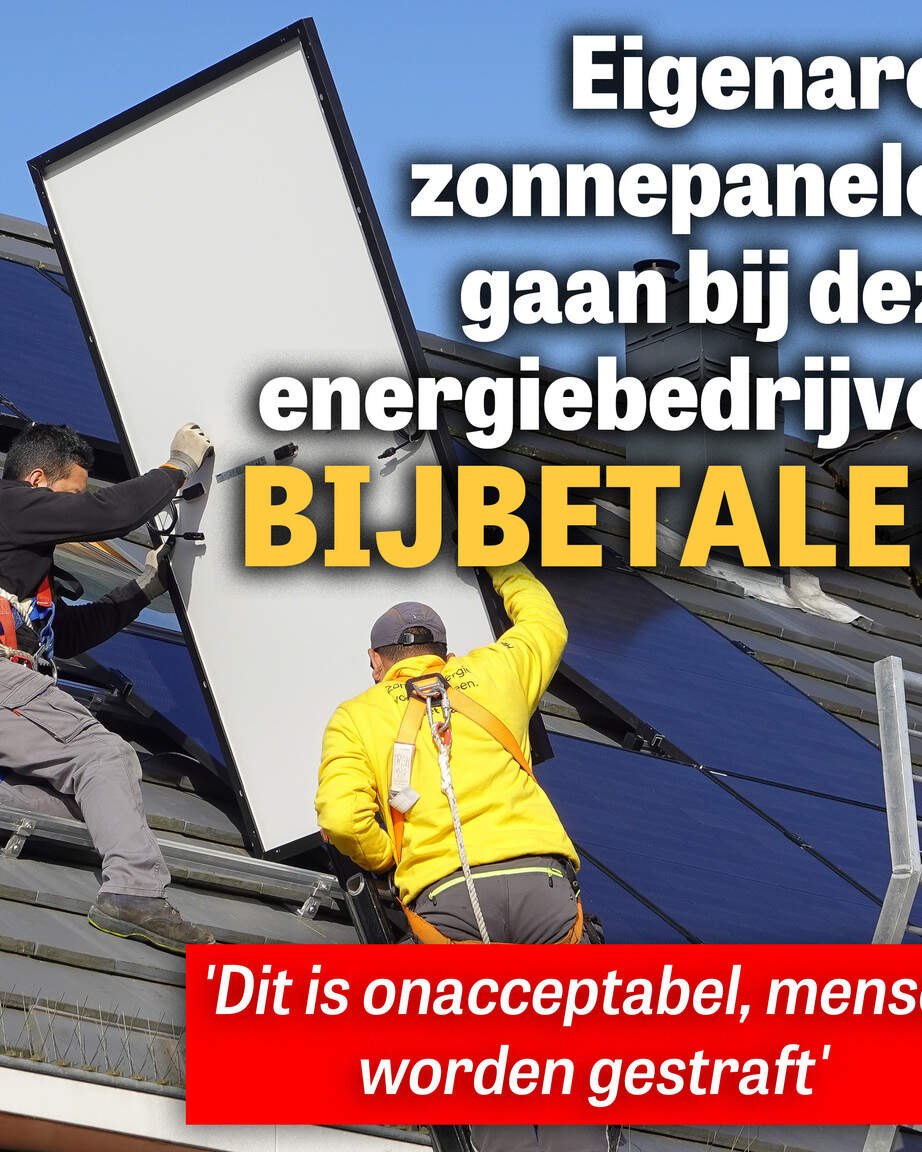Eigenaren zonnepanelen gaan bij deze energiebedrijven bijbetalen: ’Mensen worden gestraft’