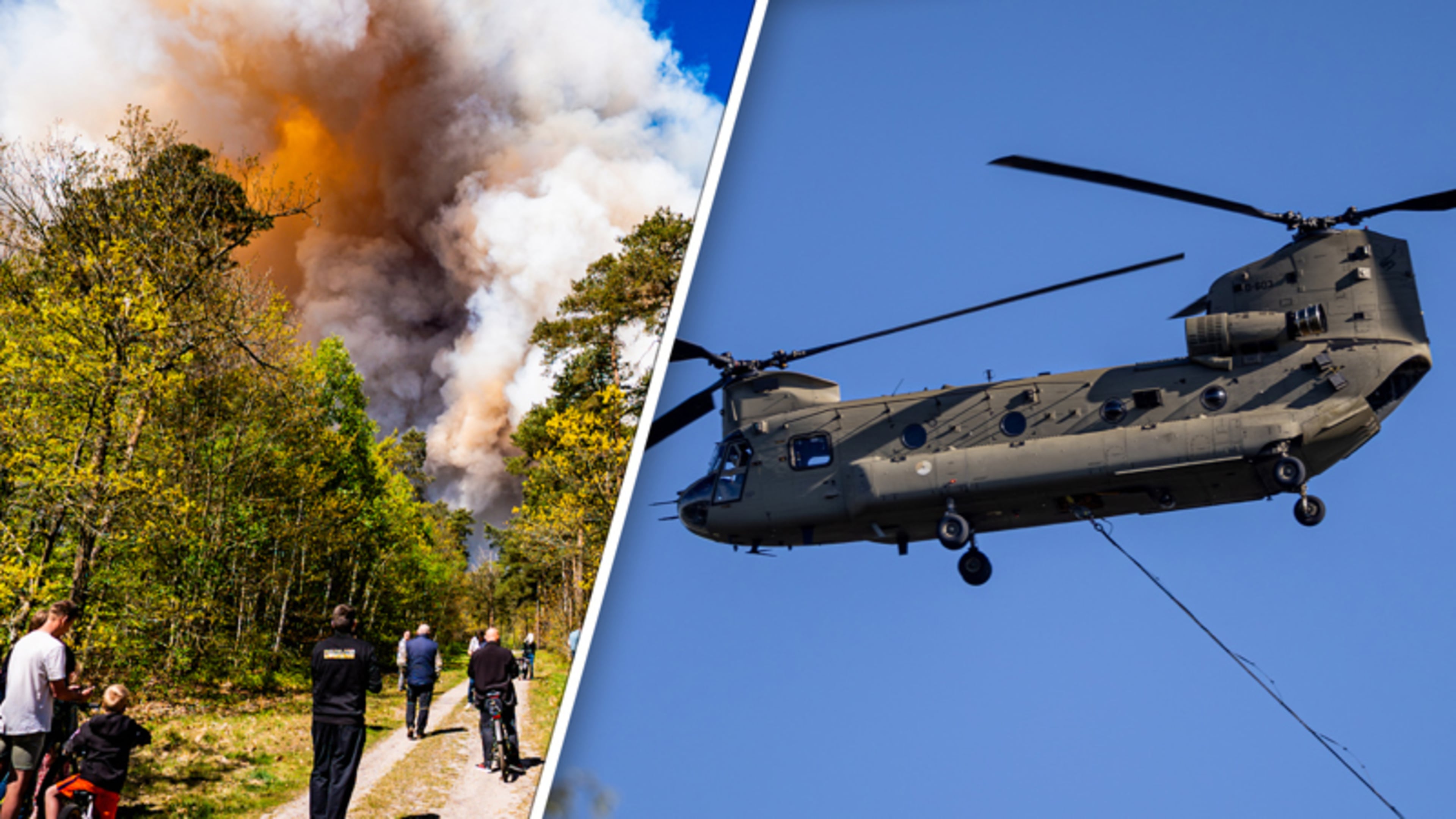 ​Na grote natuurbrand op ’t Harde: ‘Ondersteuning door helikopters van Defensie’