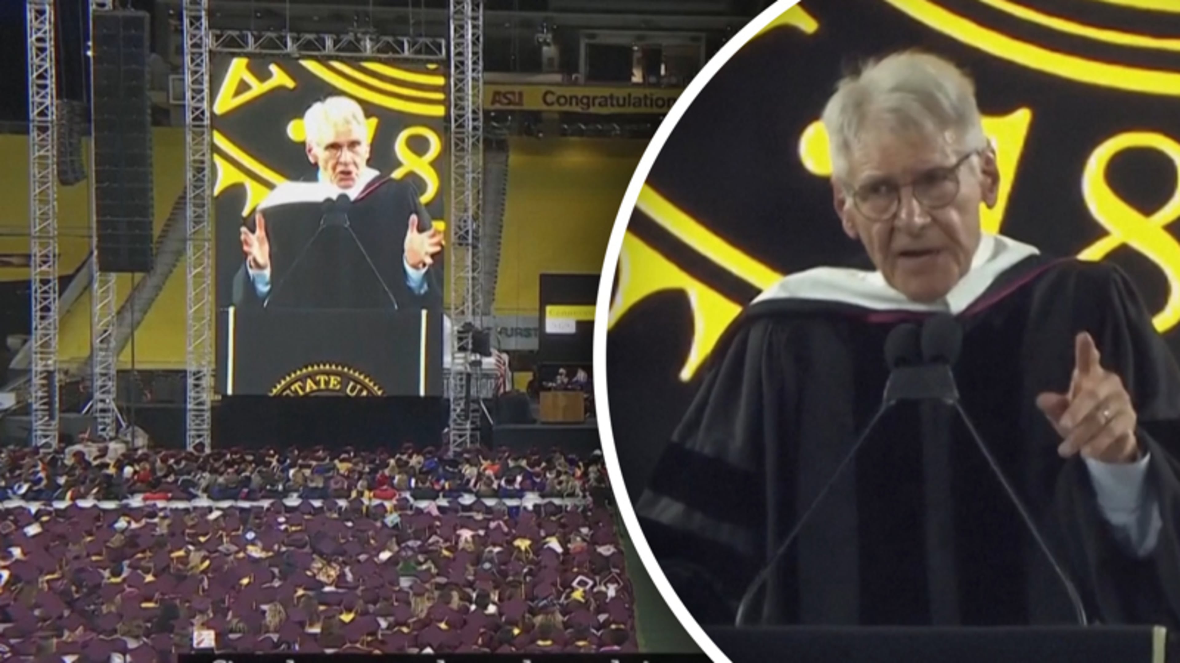 Harrison Ford tijdens motiverende speech: ‘Ik was een nerd en een buitenbeentje’