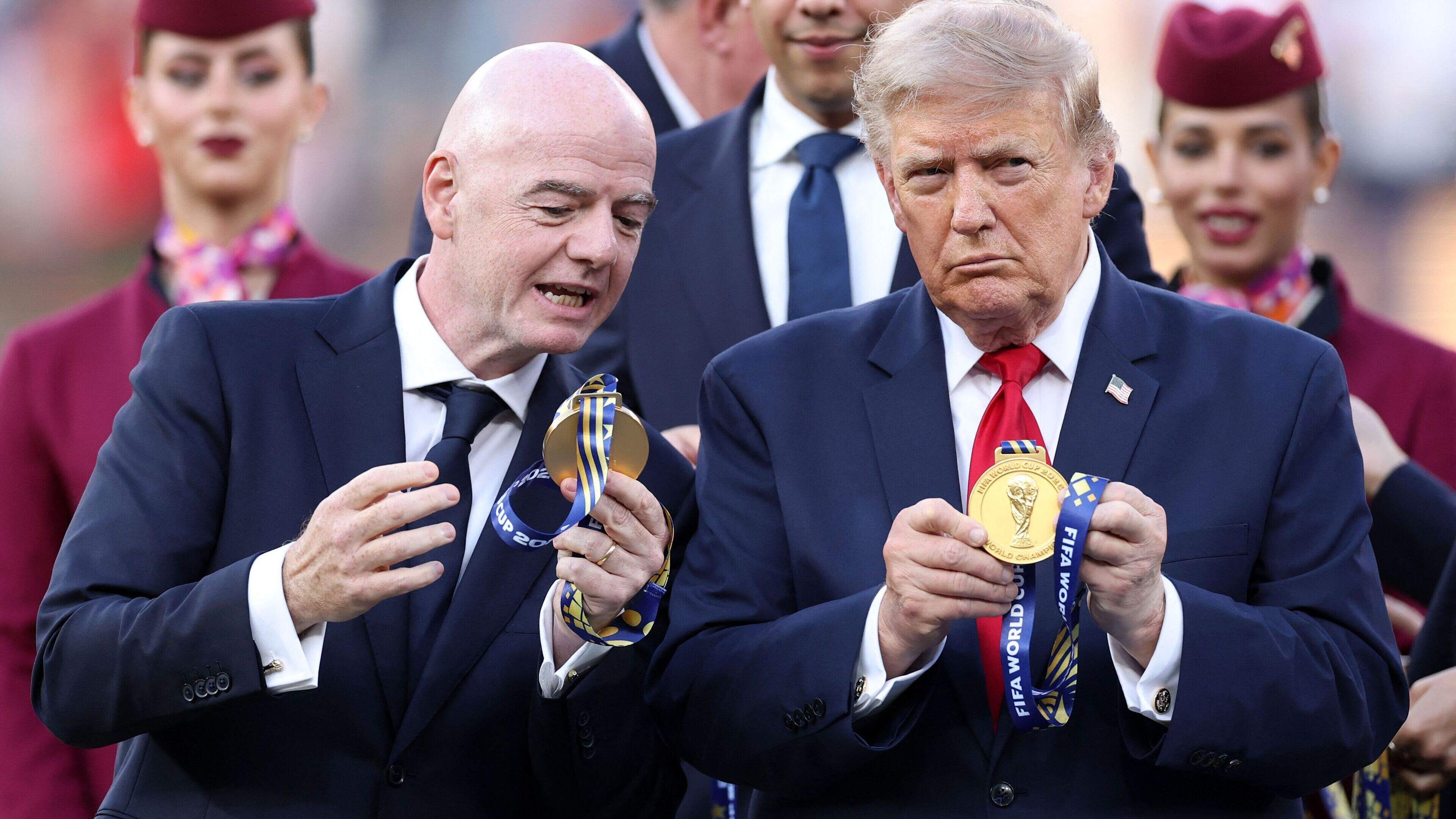 ’Donald Trump ziet FIFA-baas Gianni Infantino als nieuwe secretaris-generaal van de VN wel zitten’