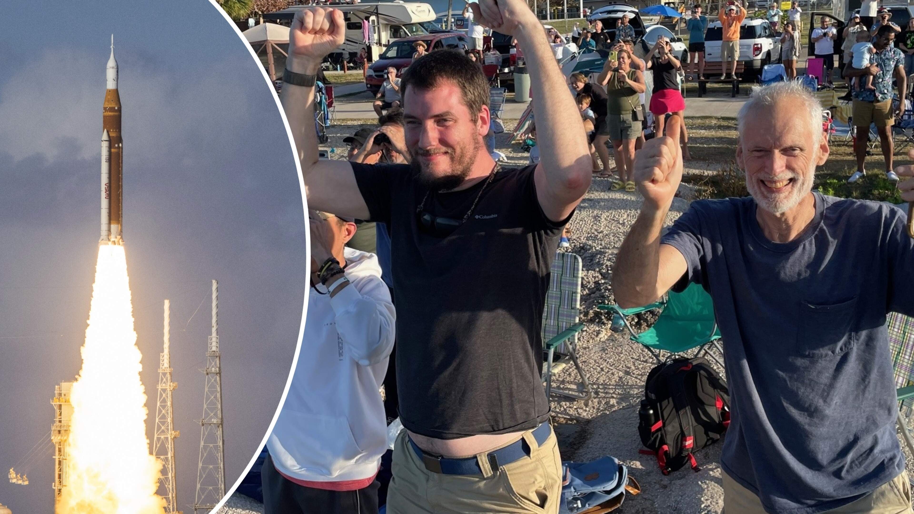 Klappen en juichen op Cape Canaveral nu VS met Artemis II-missie weer naar maan gaan: ’Hebben dit zo nodig als verdeeld land’