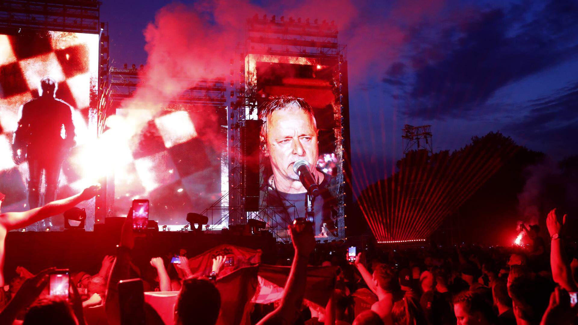 In Zagreb zijn zaterdagavond 504.000 toeschouwers opgedaagd voor het concert van de omstreden rechts-nationalistische Kroatische band Thompson.