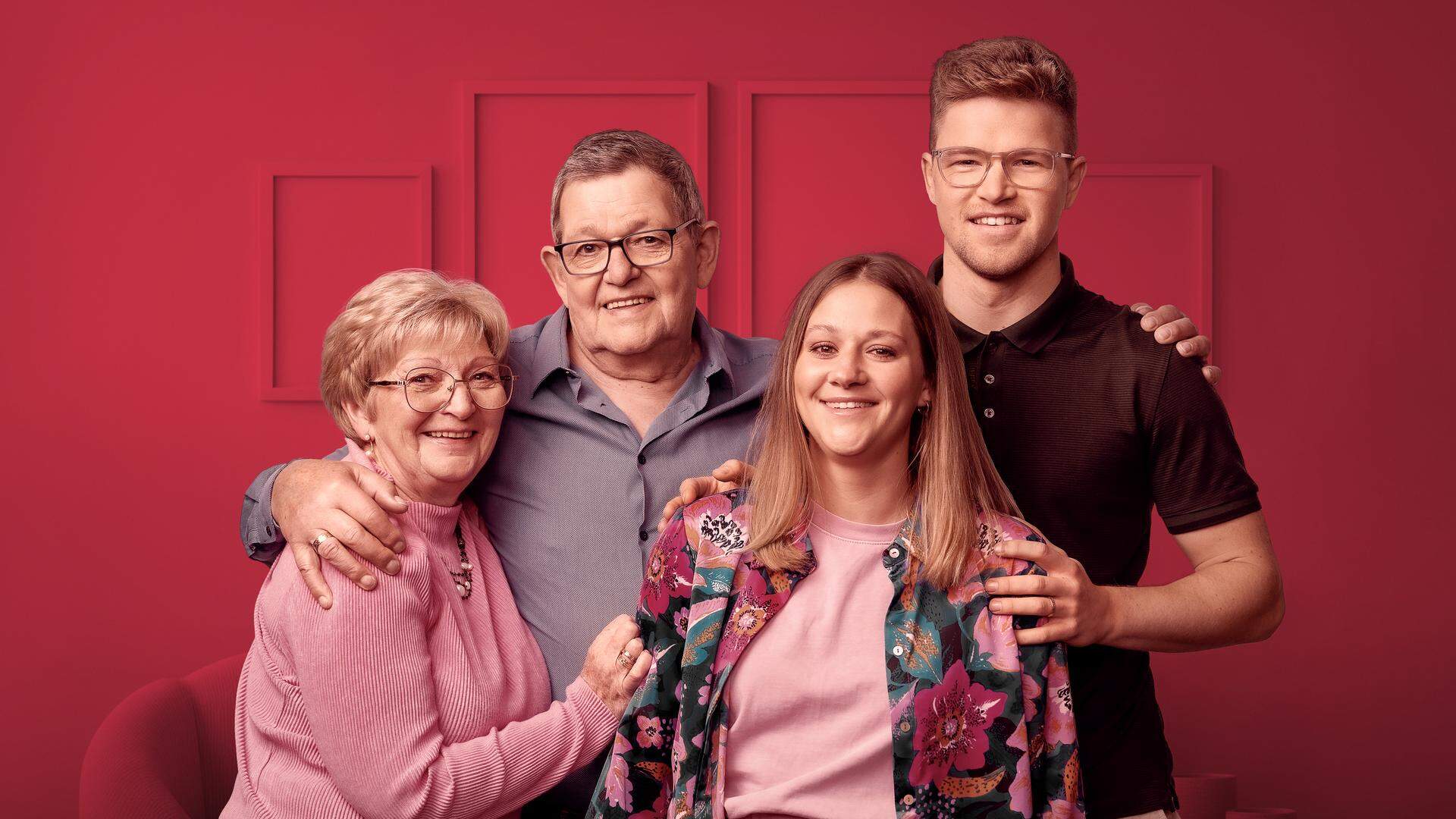 Laurens en Fien delen het huis met opa Eddy en oma Tilly. 